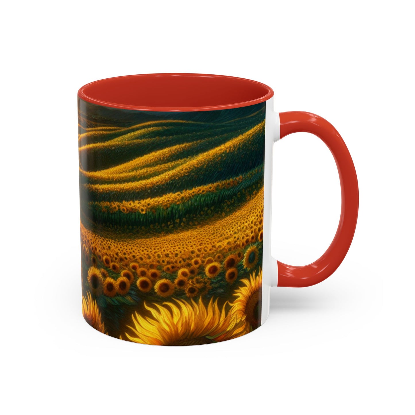 Sunrise Helianthus Waves - Mugs
