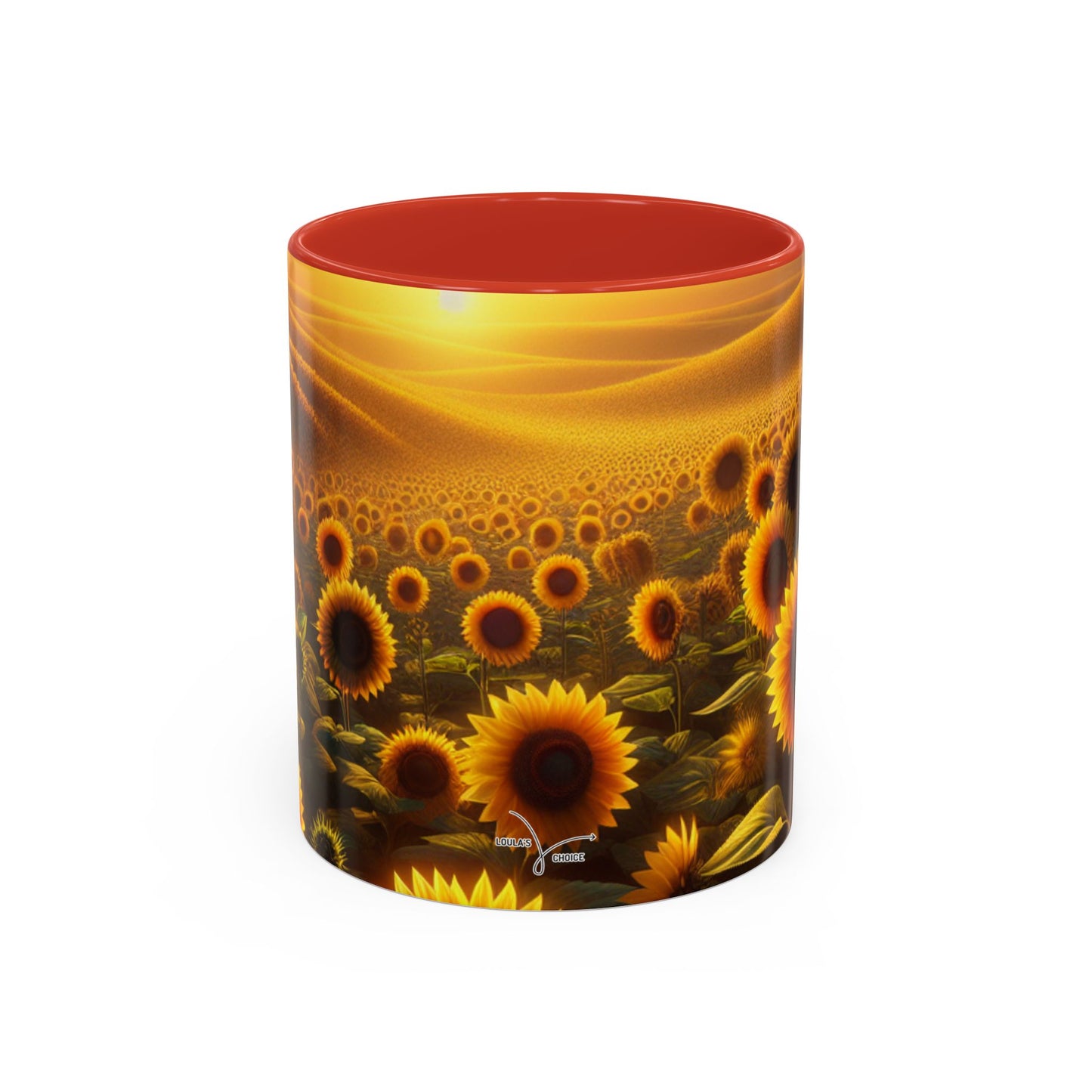 Golden Horizon Sunflower Fields - Mugs