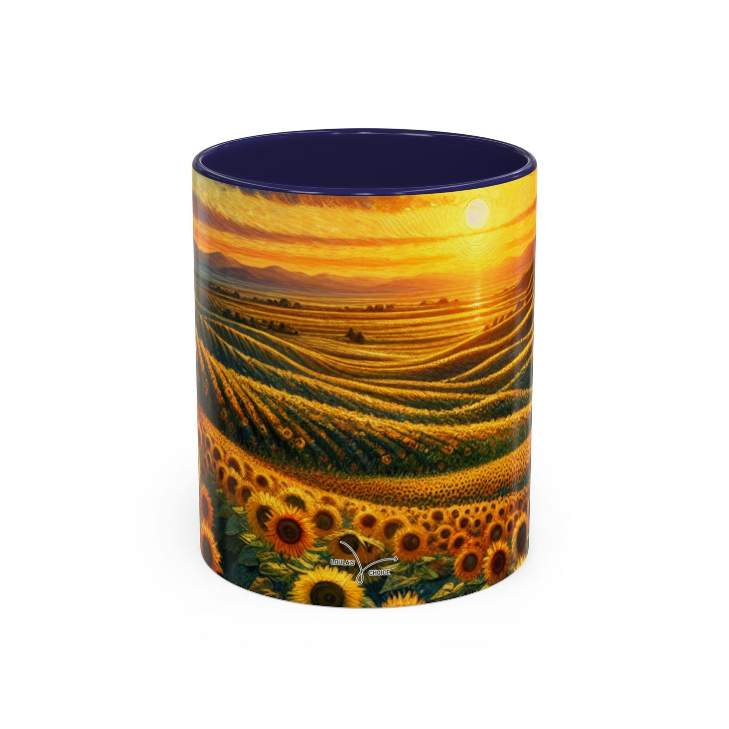Sunset Serenade in Sunflower Valleys - Mugs