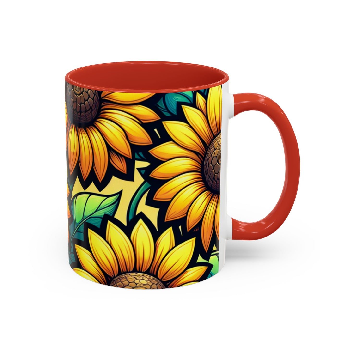 Sunflower Radiance Symphony - Mugs