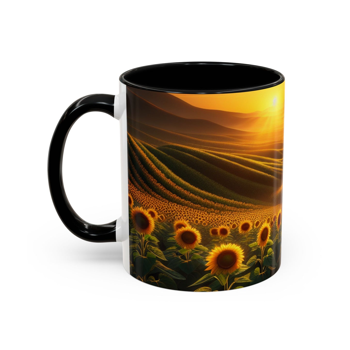 Amber Radiance Sunflower Valleys - Mugs
