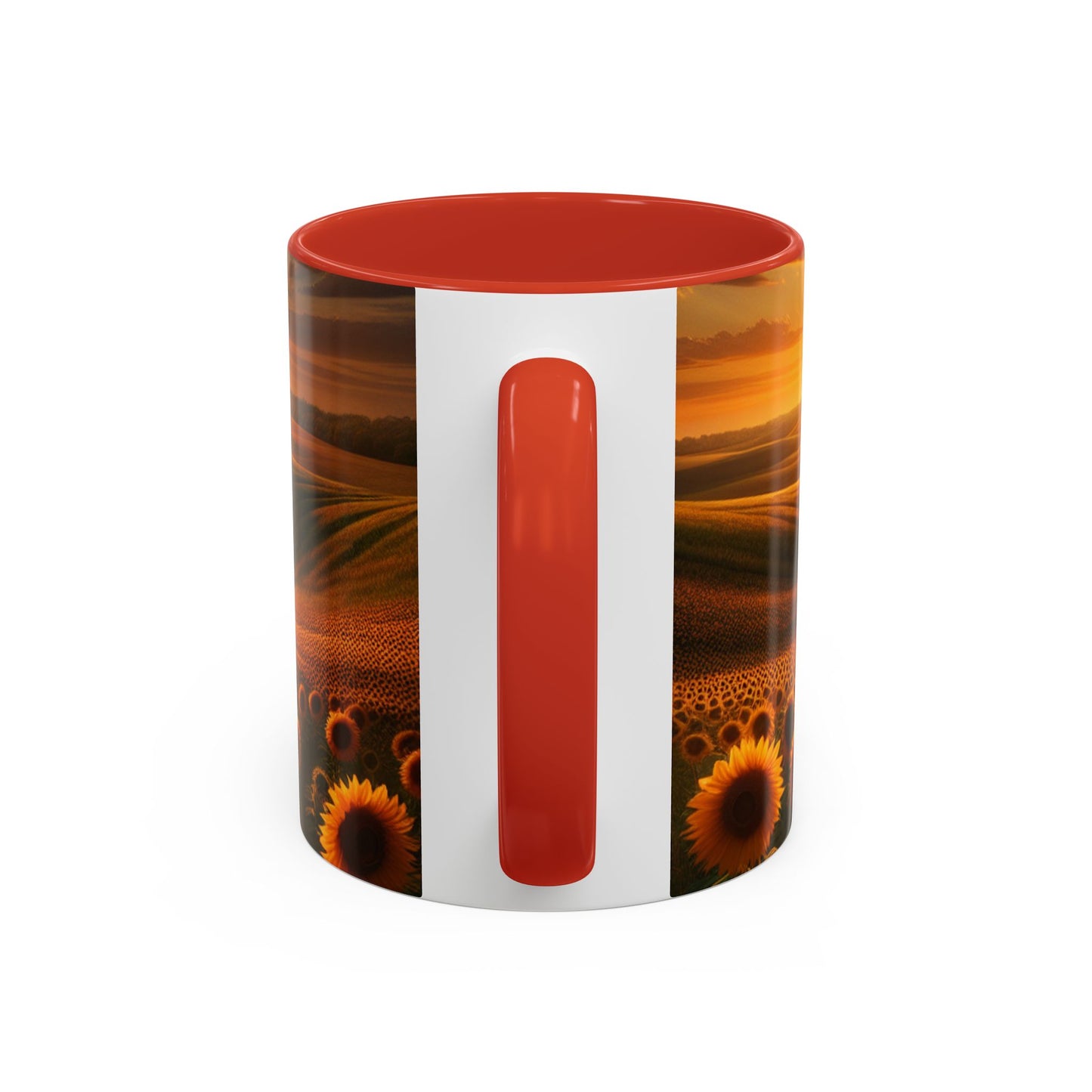 Amber Radiance Sunflower Fields - Mugs