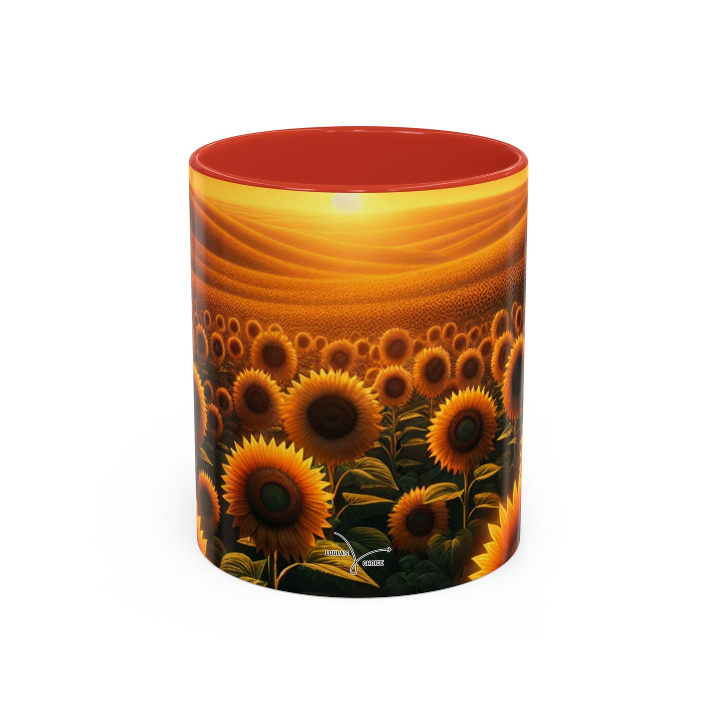 Amber Horizons Sunflower Field - Mugs