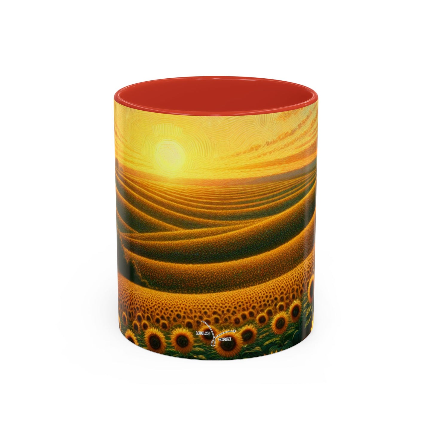 Sunset Harmony Sunflower Fields - Mugs