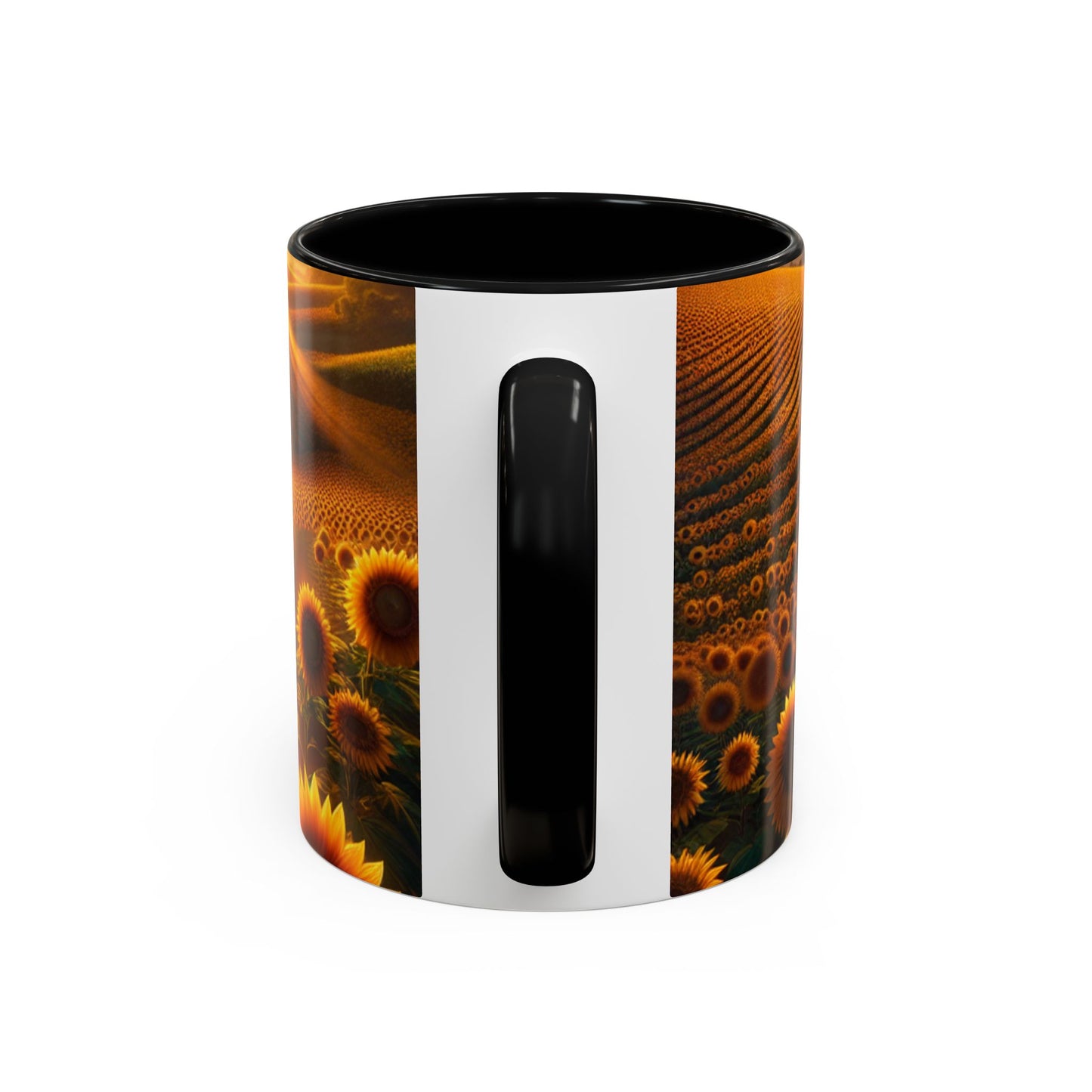 Amber Radiance Sunflower Fields - Mugs