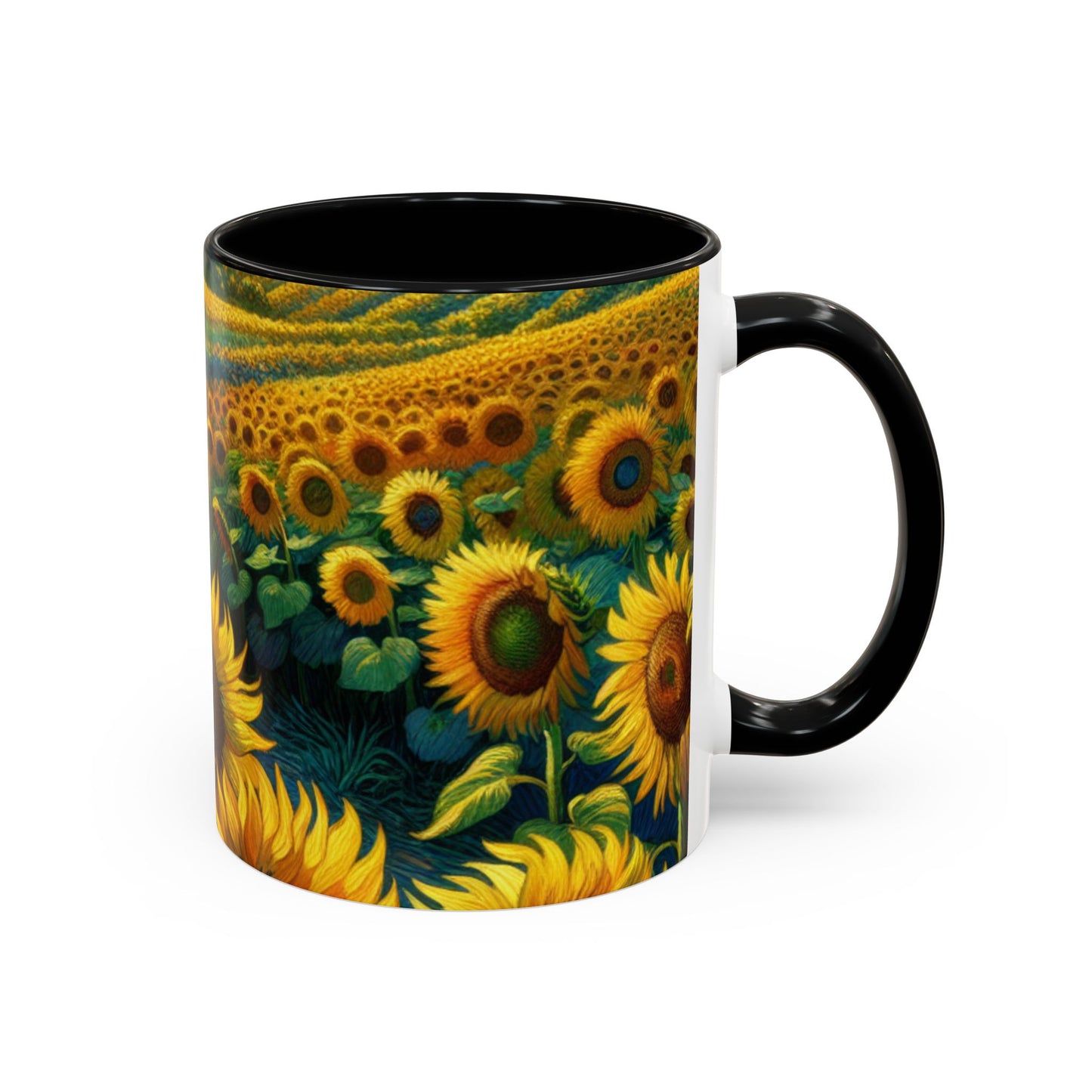 Sunset Serenade Sunflower Tapestry - Mugs