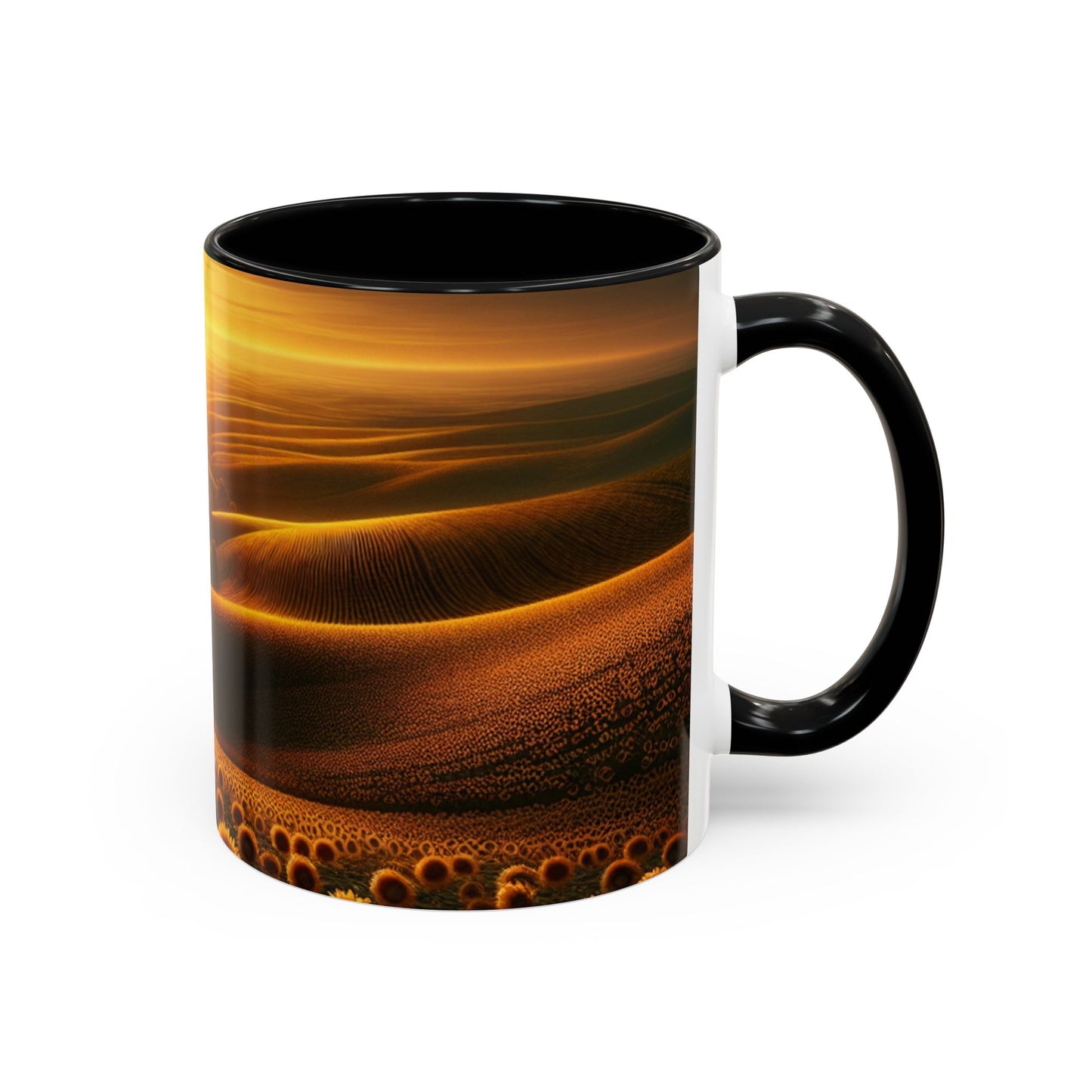 Amber Waves and Sunflower Blaze Sunrise - Mugs
