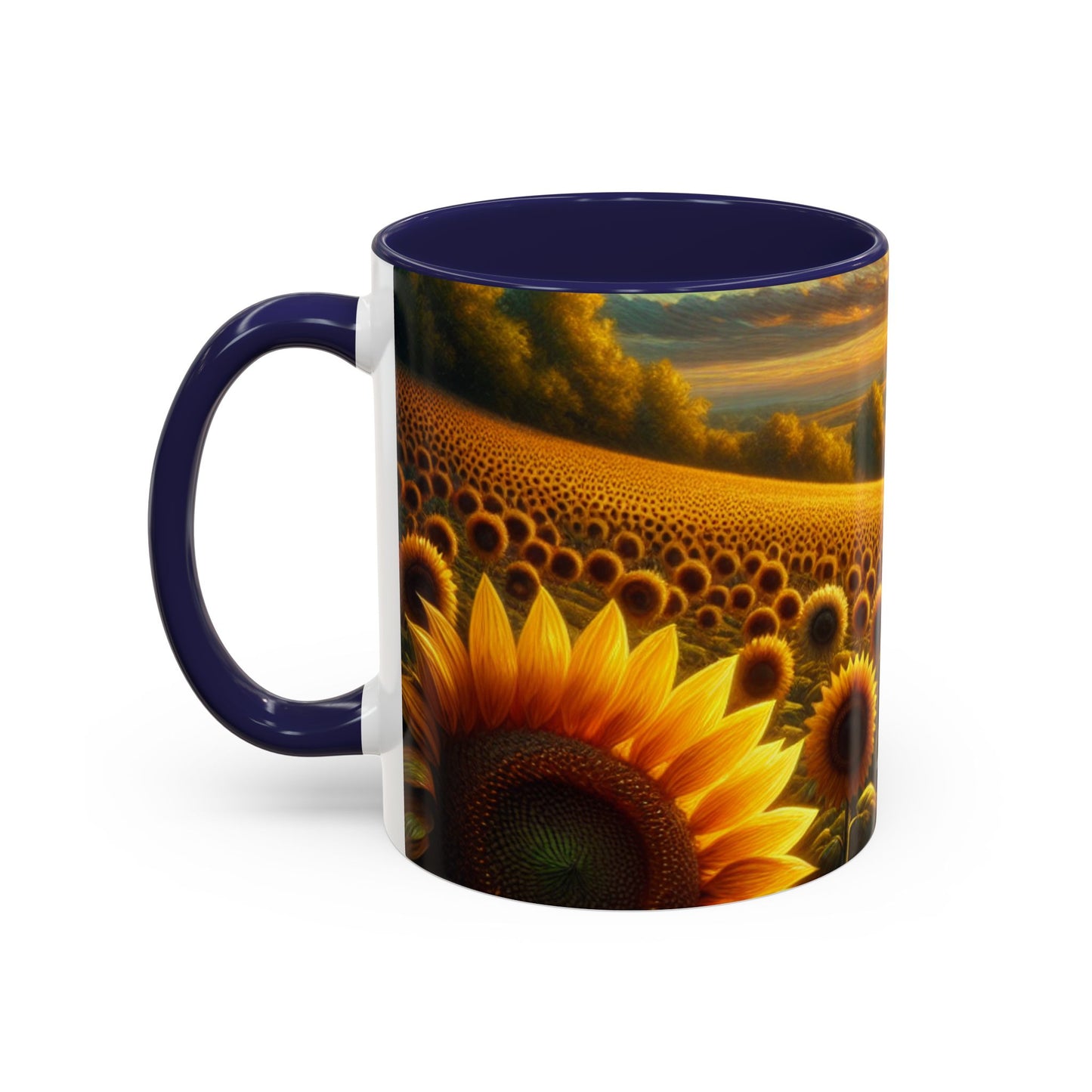 Sunset Serenade in the Sunflower Valley - Mugs