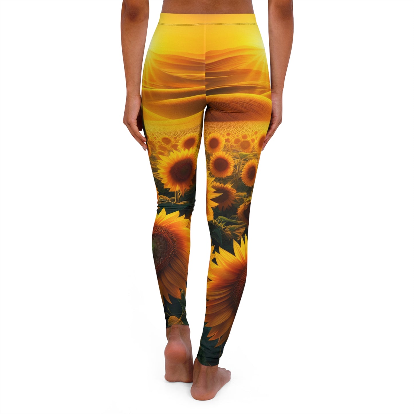 Amber Waves Sunflower Splendor - Leggings