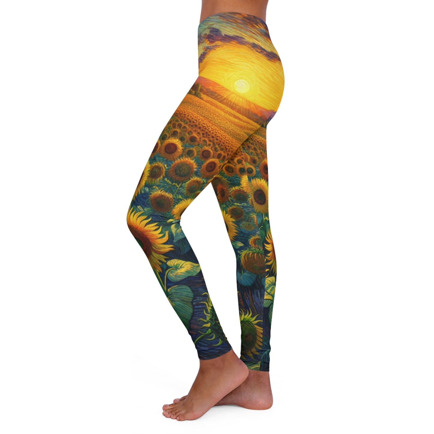 Sundrenched Helianthus Valley - Leggings