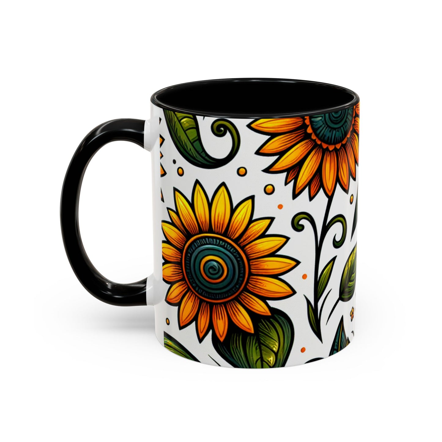 Sunlit Floral Harmony - Mugs