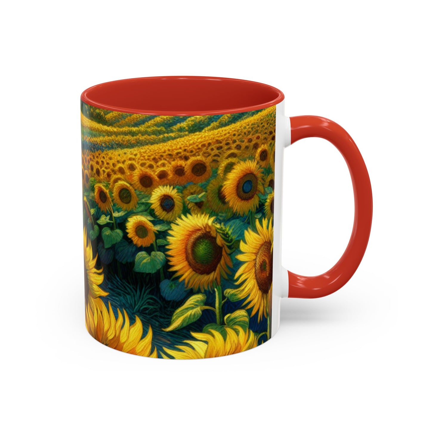 Sunset Serenade Sunflower Tapestry - Mugs