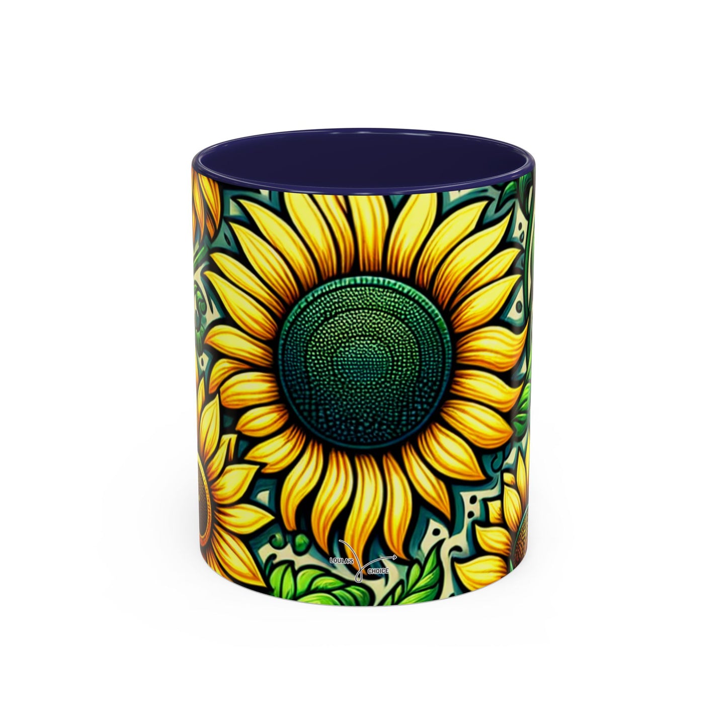 Verdant Helianthus Tapestry - Mugs