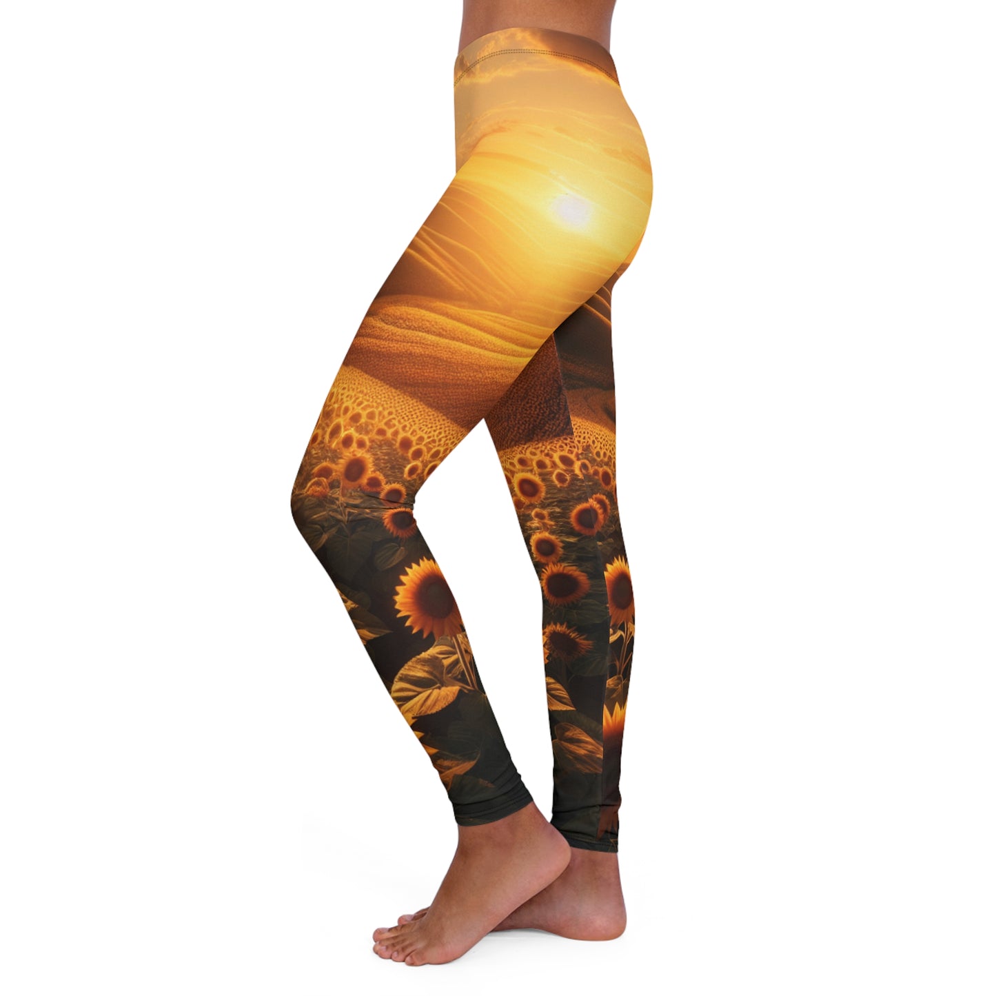 Amber Waves and Sunflower Bliss - Leggings