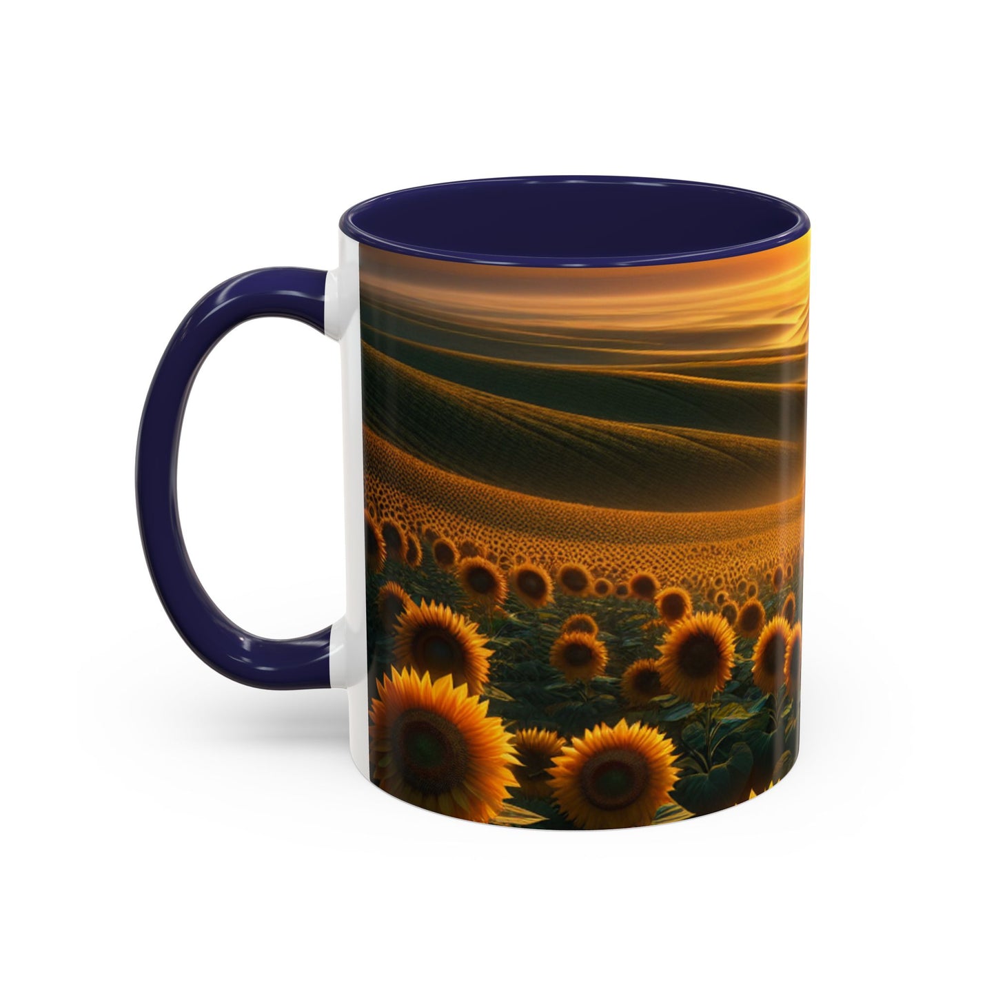 Amber Serenity Sunflower Fields - Mugs