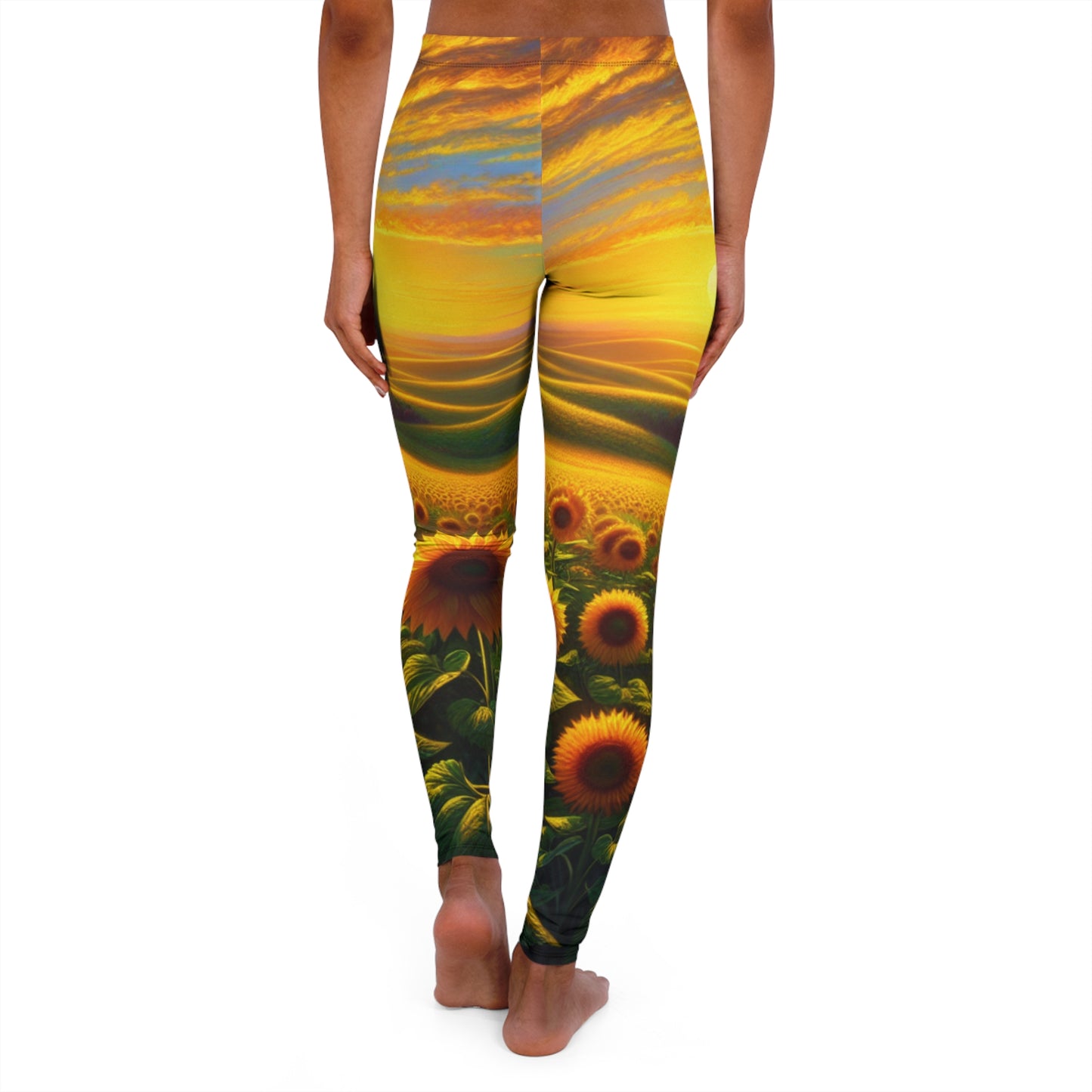 Amber Sunset Serenade - Leggings