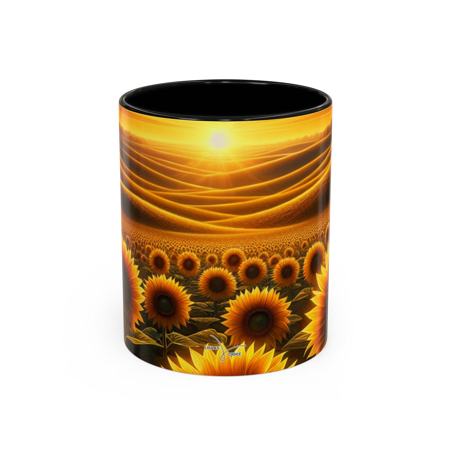 Amber Radiance Sunflower Fields - Mugs