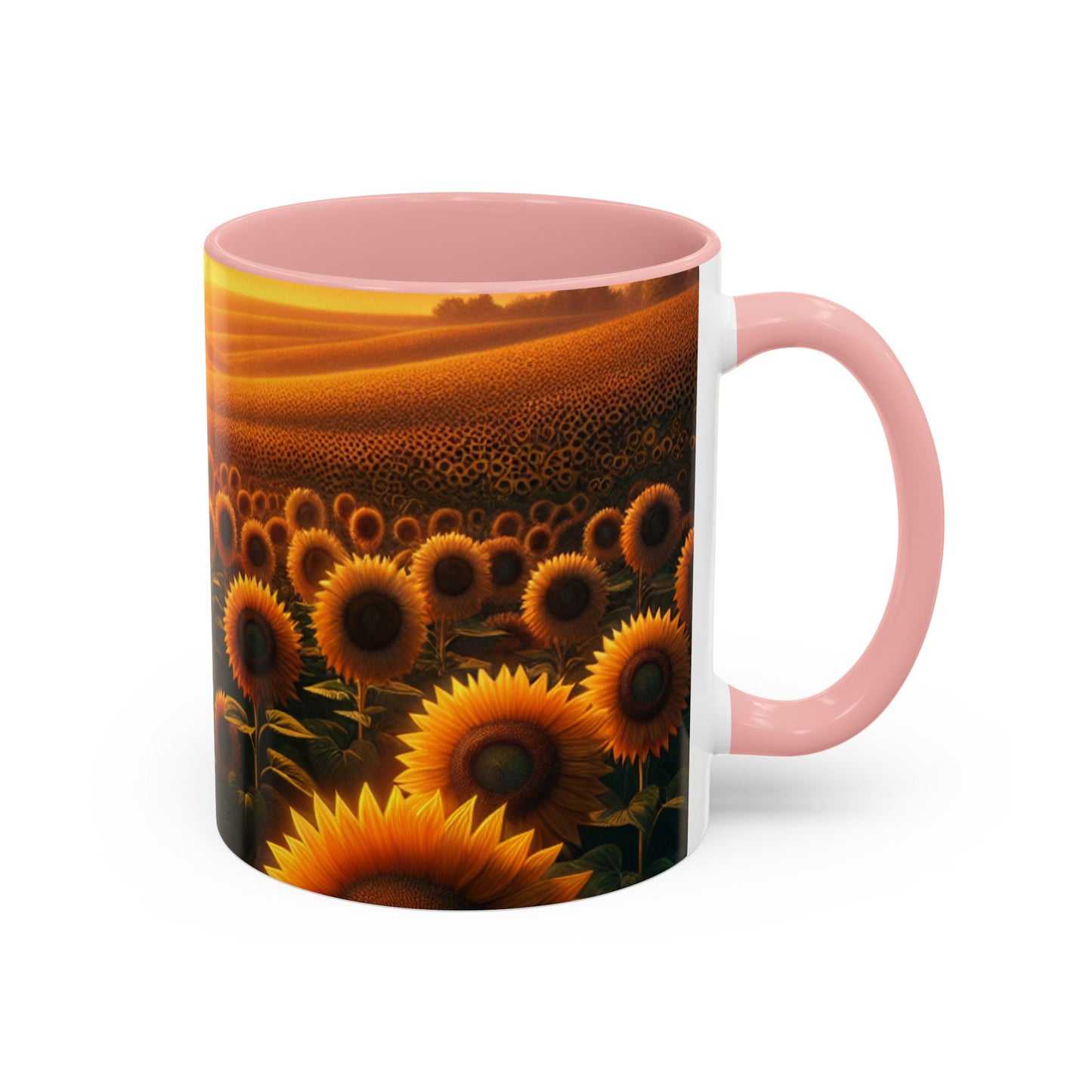 Amber Horizons Sunflower Field - Mugs