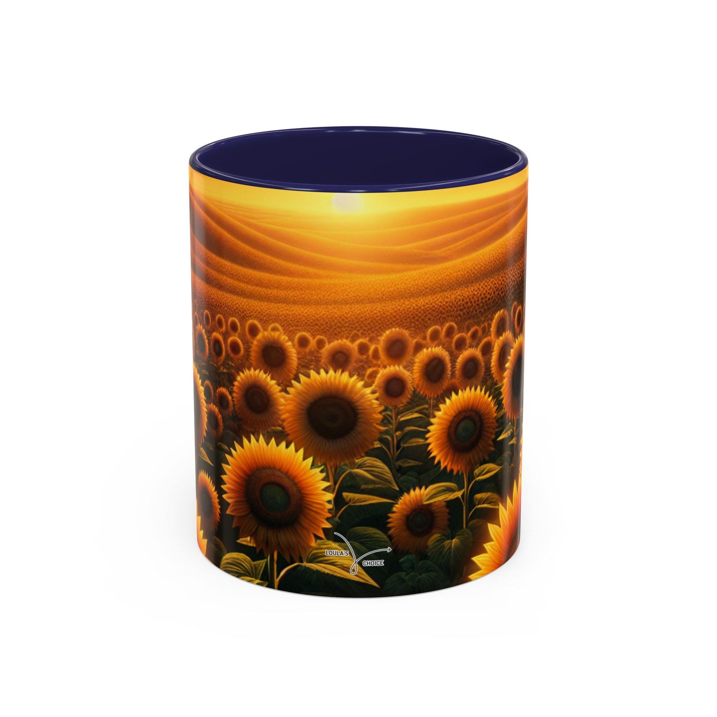Amber Horizons Sunflower Field - Mugs