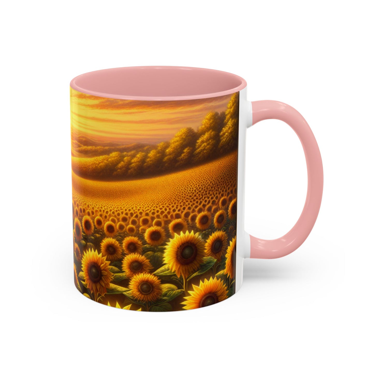 Sunset Serenade Sunflower Tapestry - Mugs