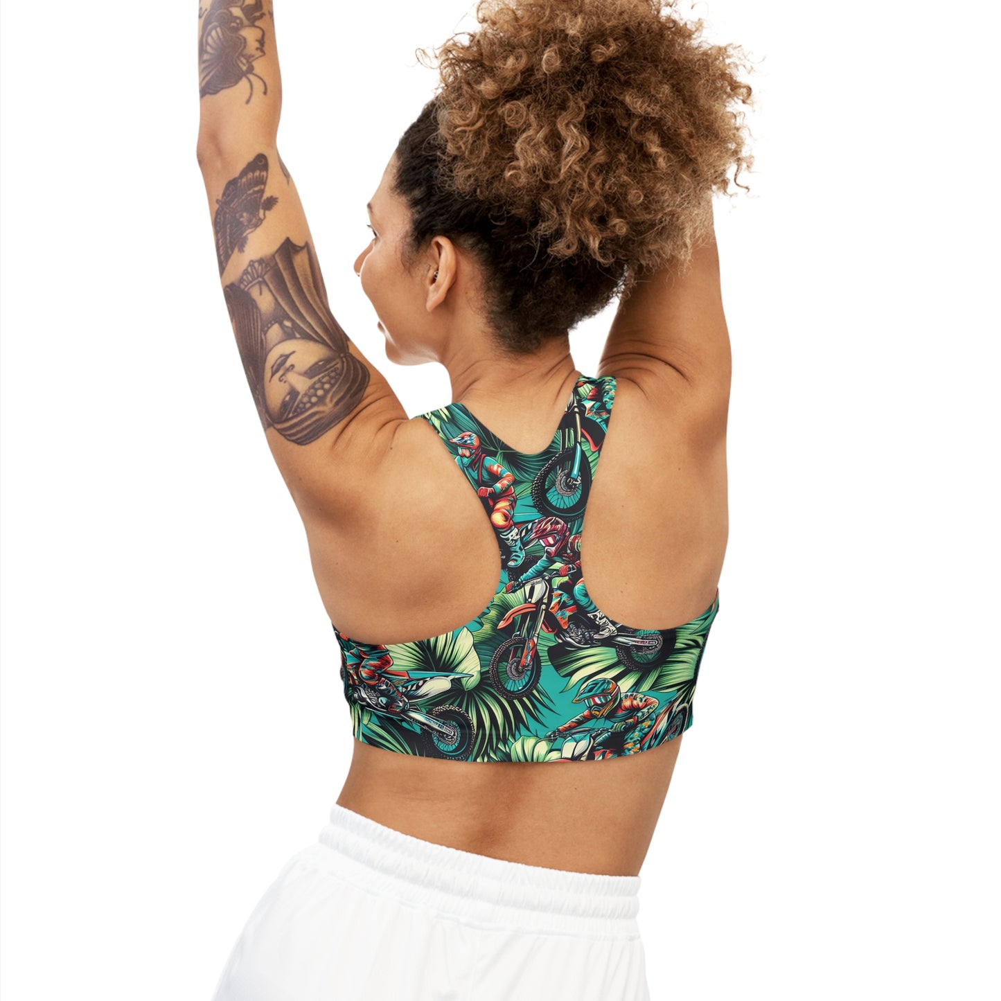 Tropical Moto Mayhem - Sports Bra
