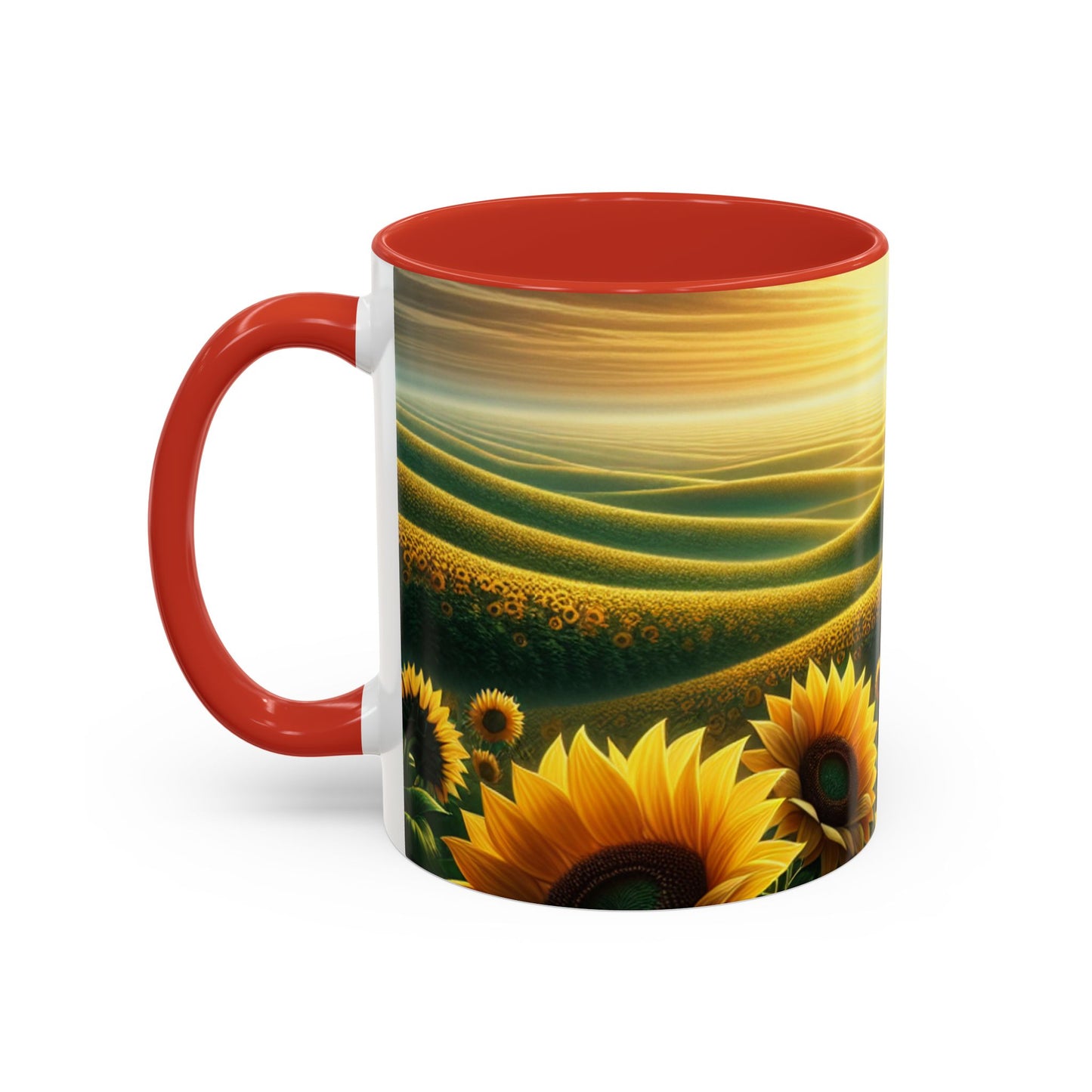 Sunset Sunflower Serenade - Mugs