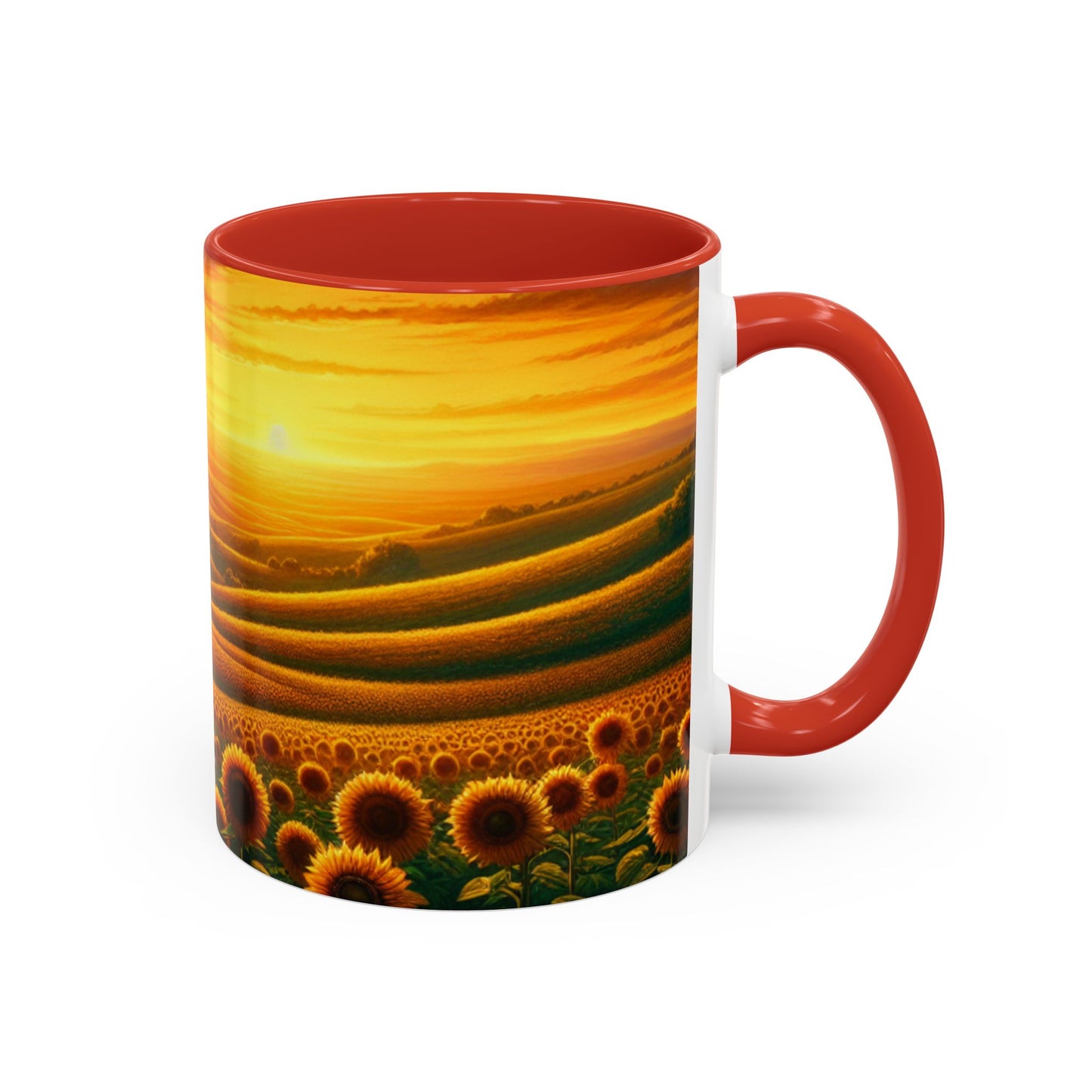 Amber Sunflower Serenade - Mugs