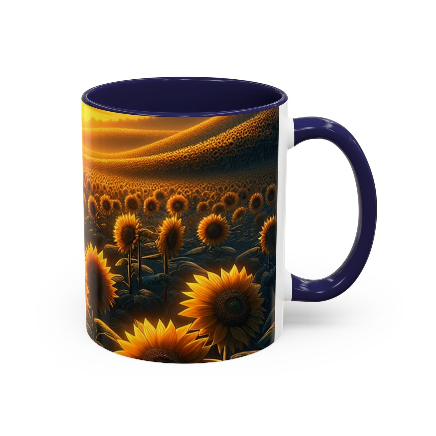 Golden Hour Sunflower Serenade - Mugs