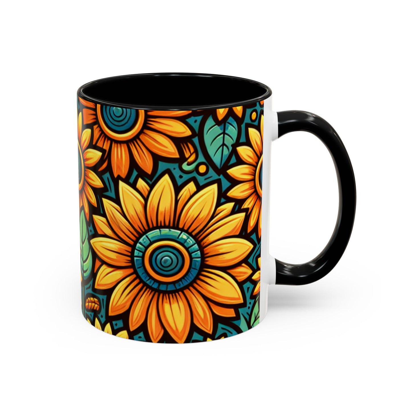Azure Autumn Sunflower Medley - Mugs