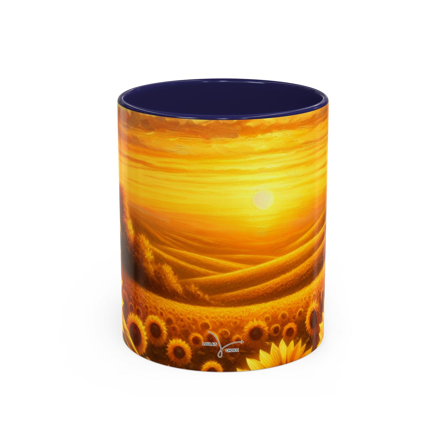 Golden Sunflower Majesty - Mugs