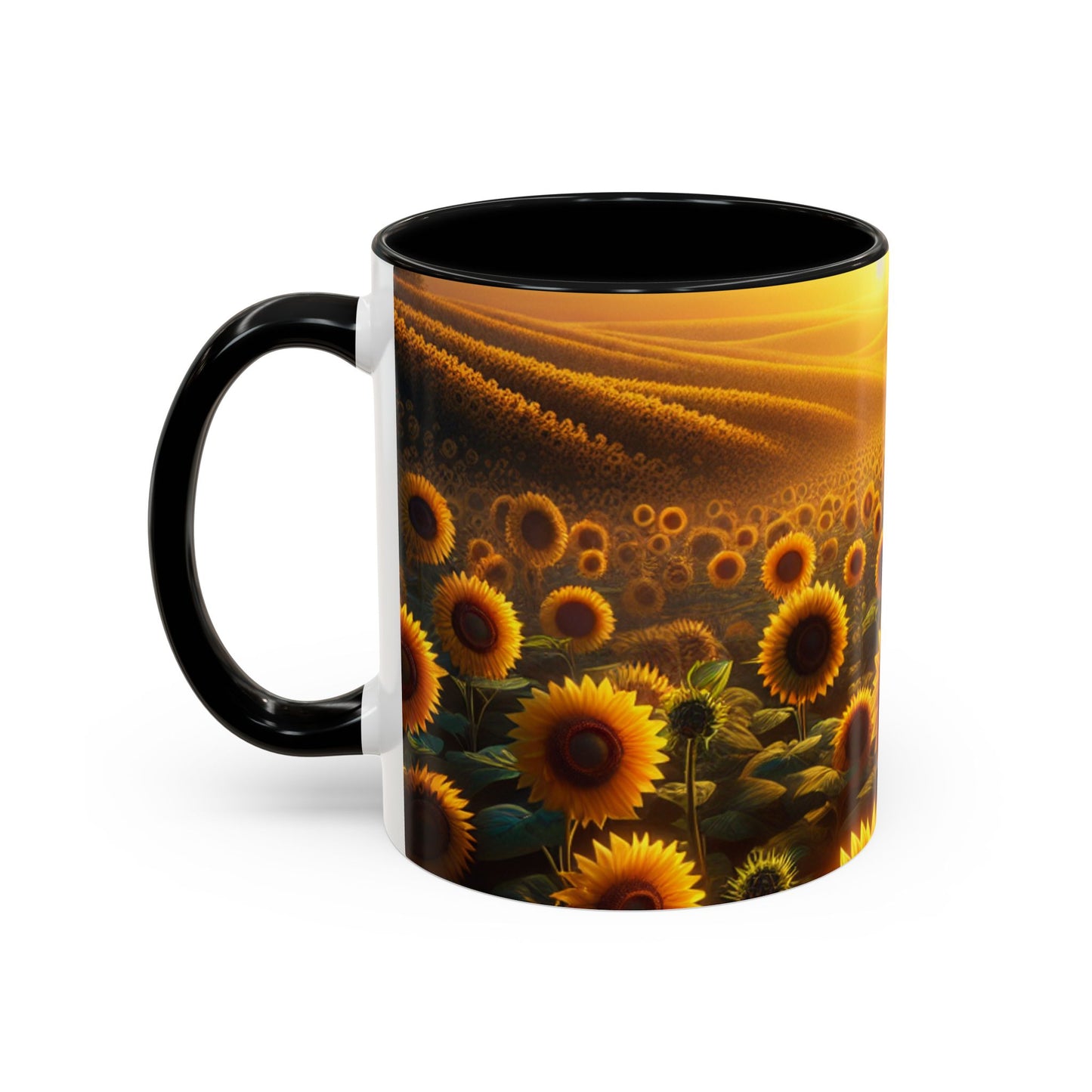 Golden Horizon Sunflower Fields - Mugs