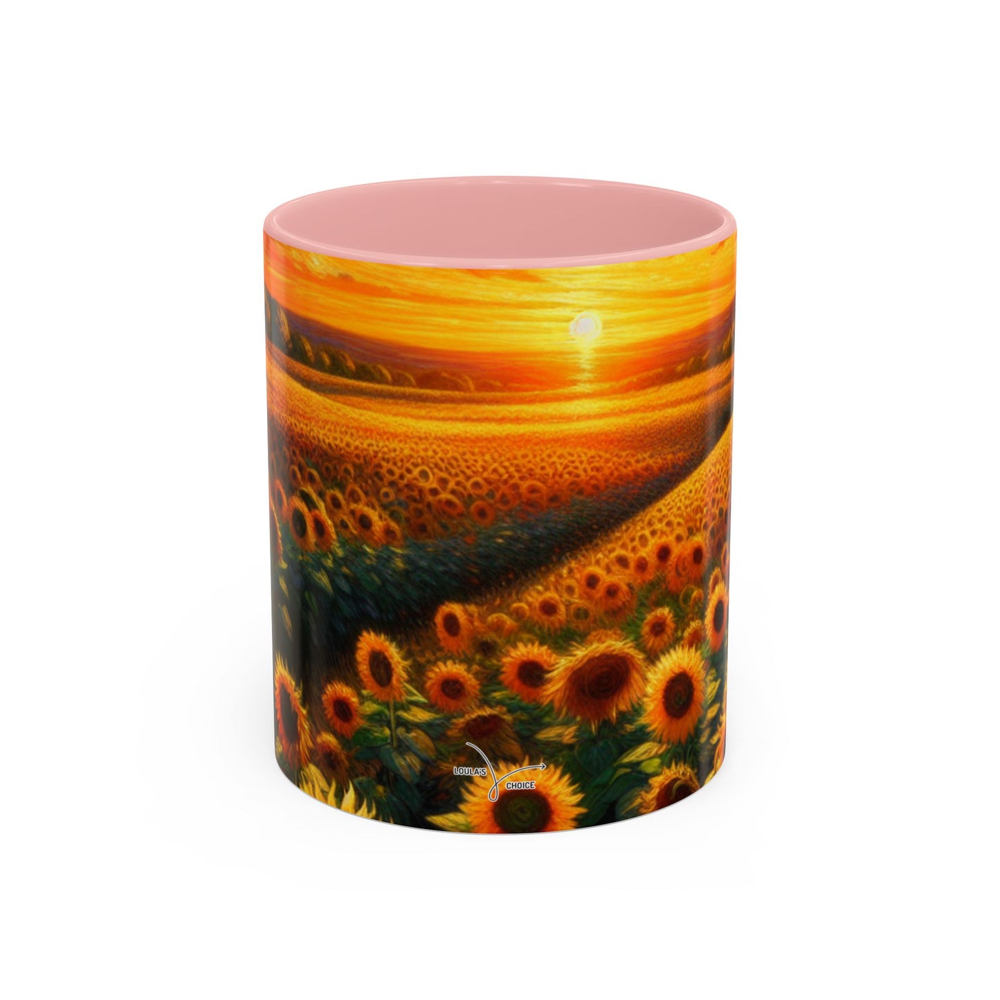 Sunset Whirl: Sunflower Symphony - Mugs