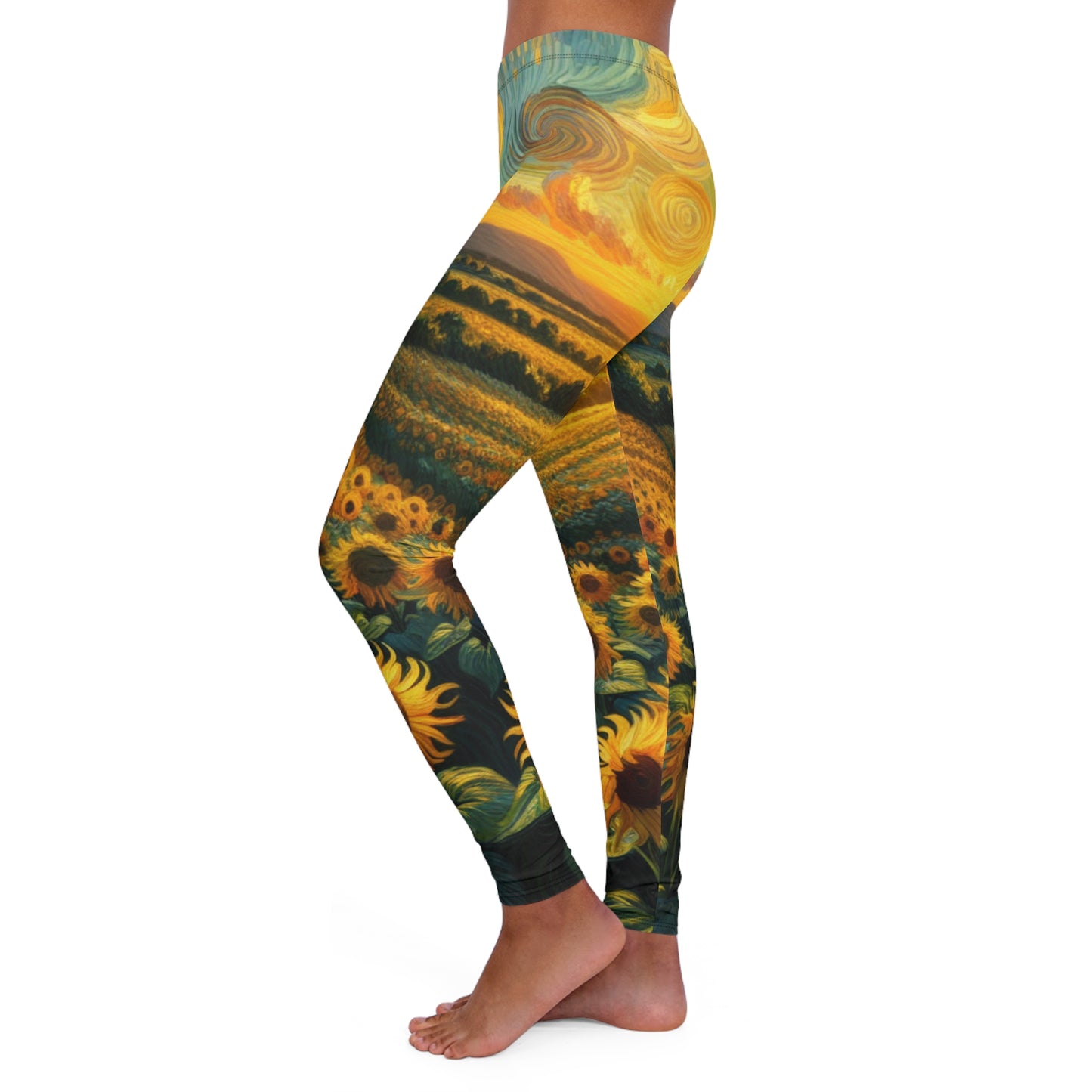 Sunflower Whirlwind Serenade - Leggings