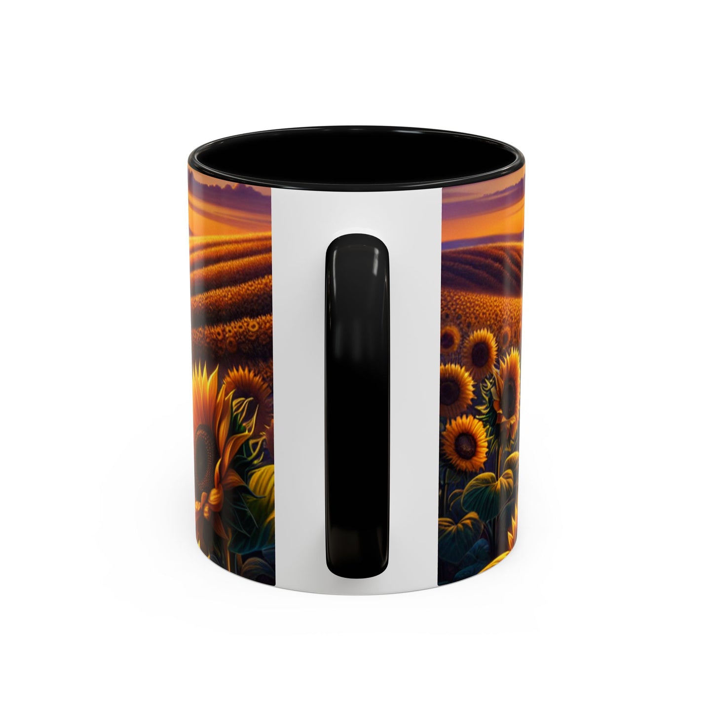 Golden Radiance Sunflower Fields - Mugs
