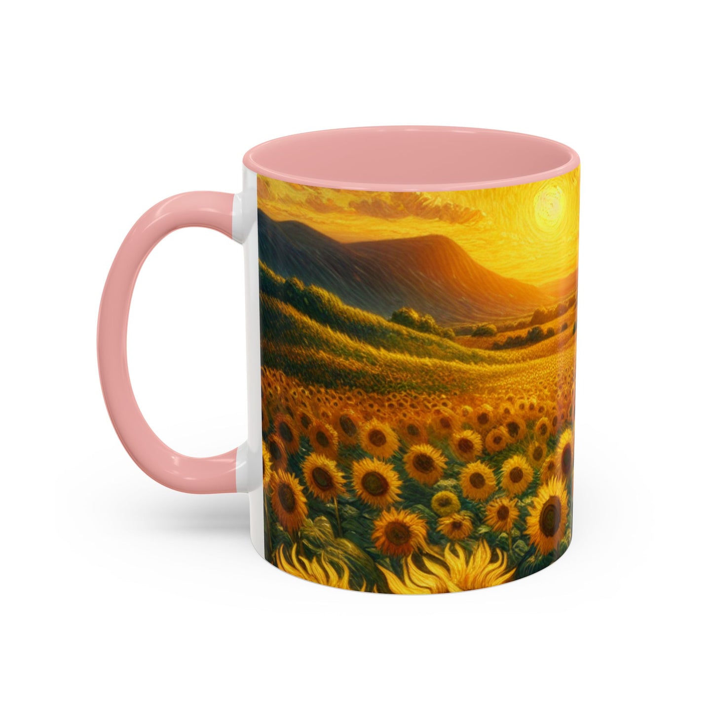 Sunflower Radiance Swirl - Mugs