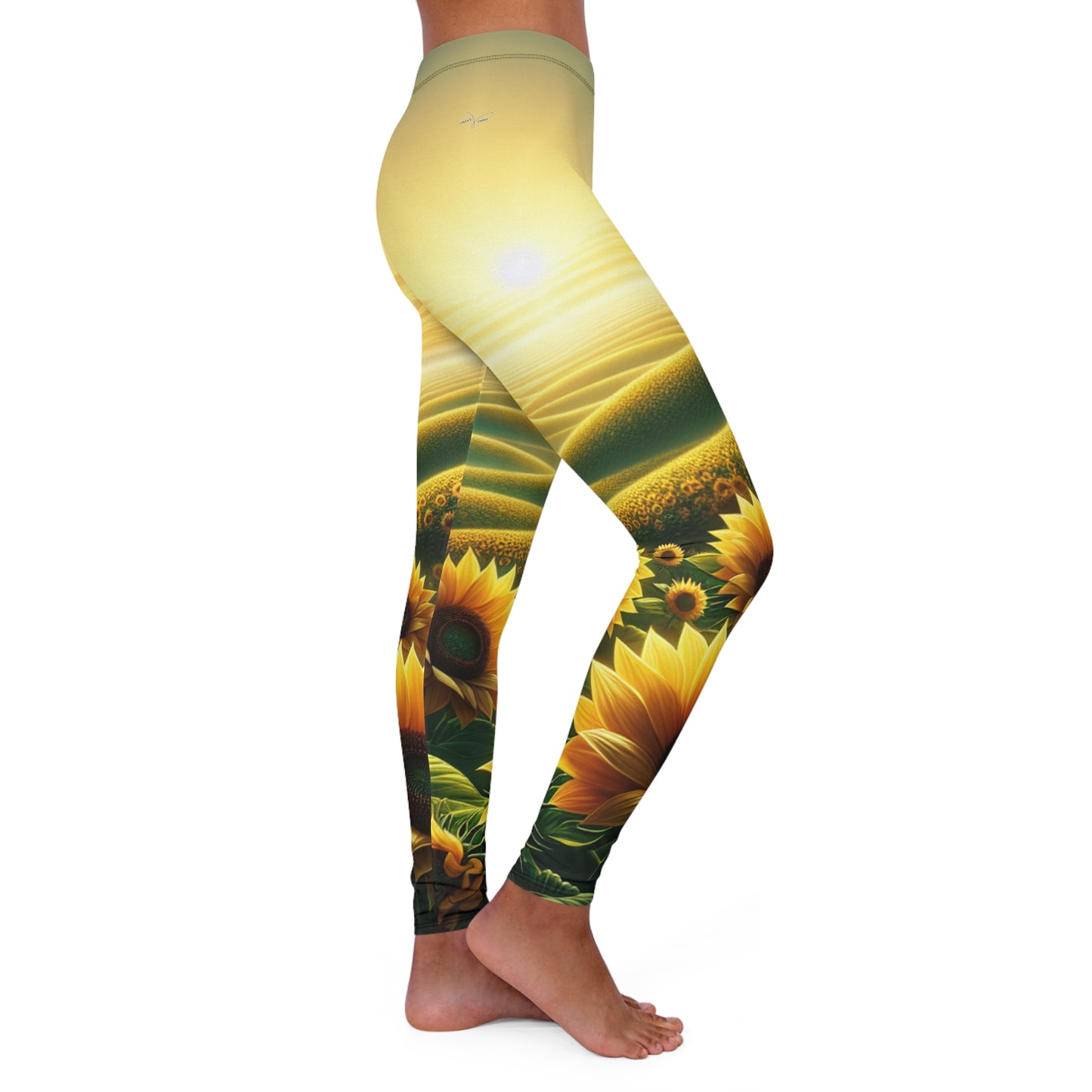 Sunset Sunflower Serenade - Leggings