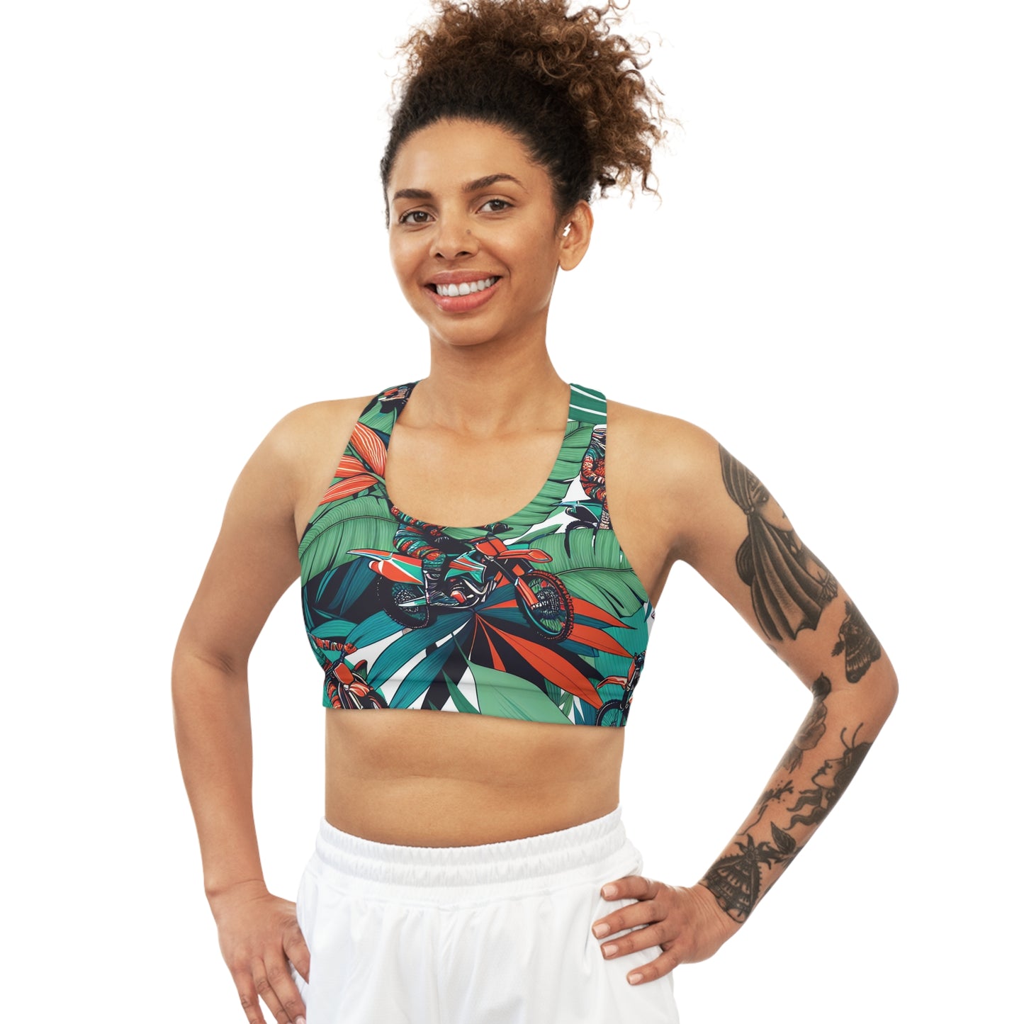 Tropical Trailblazer Motocross Mania - Sports Bra