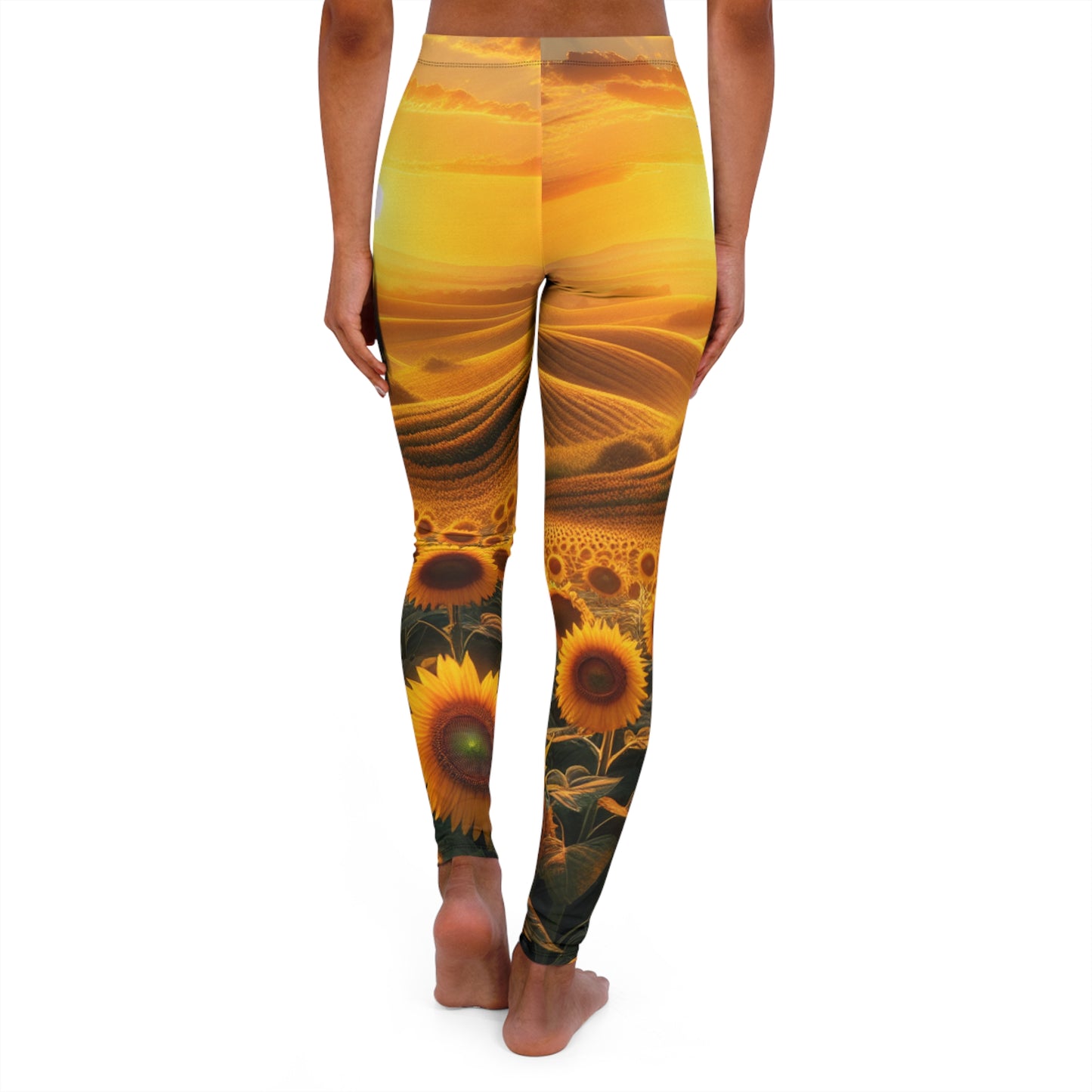 Amber Waves of Bloom - Leggings