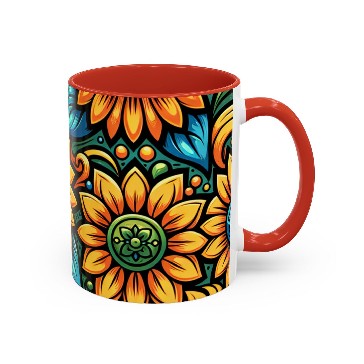 Enchanted Sunflower Mosaic - Mugs