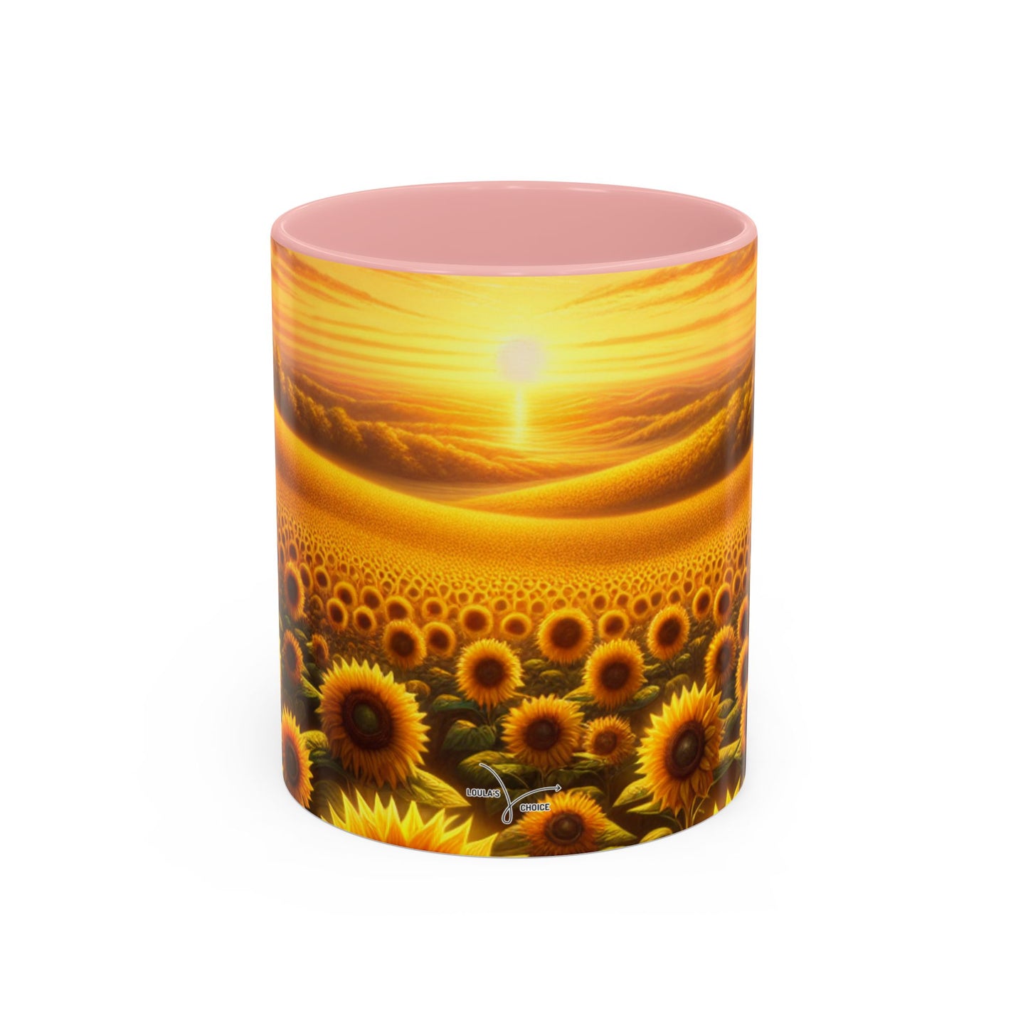 Sunset Serenade Sunflower Tapestry - Mugs