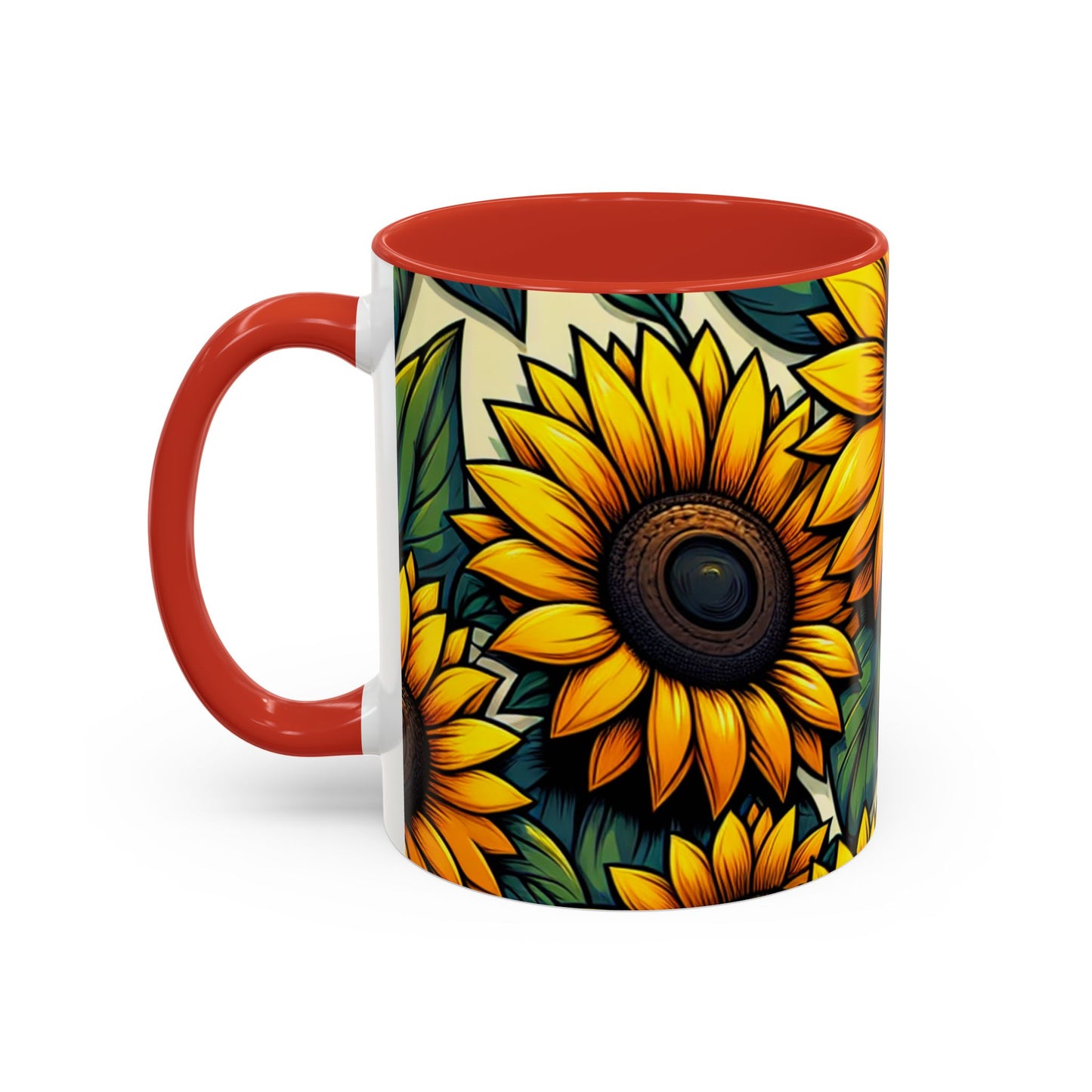 Sunflower Radiance Essence Pattern - Mugs