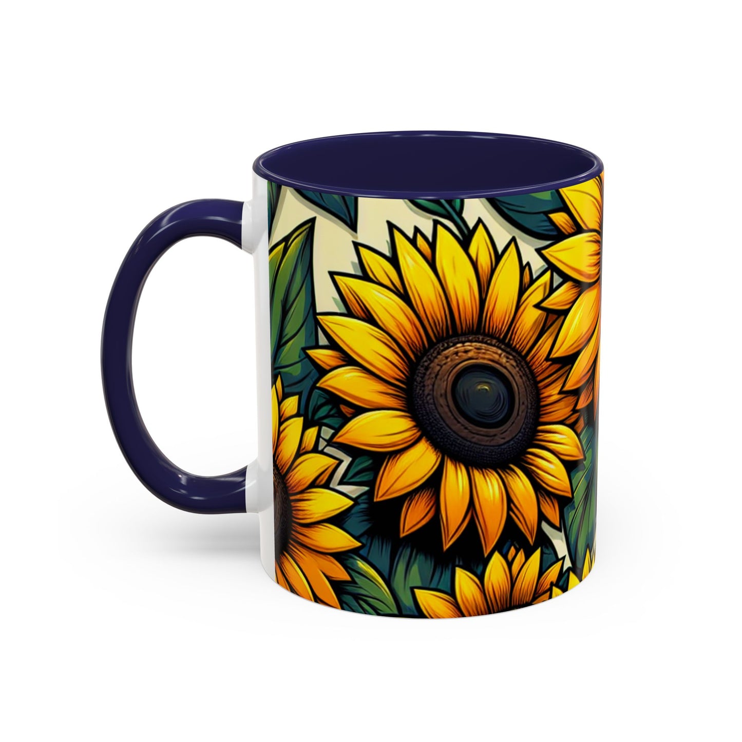 Sunflower Radiance Essence Pattern - Mugs