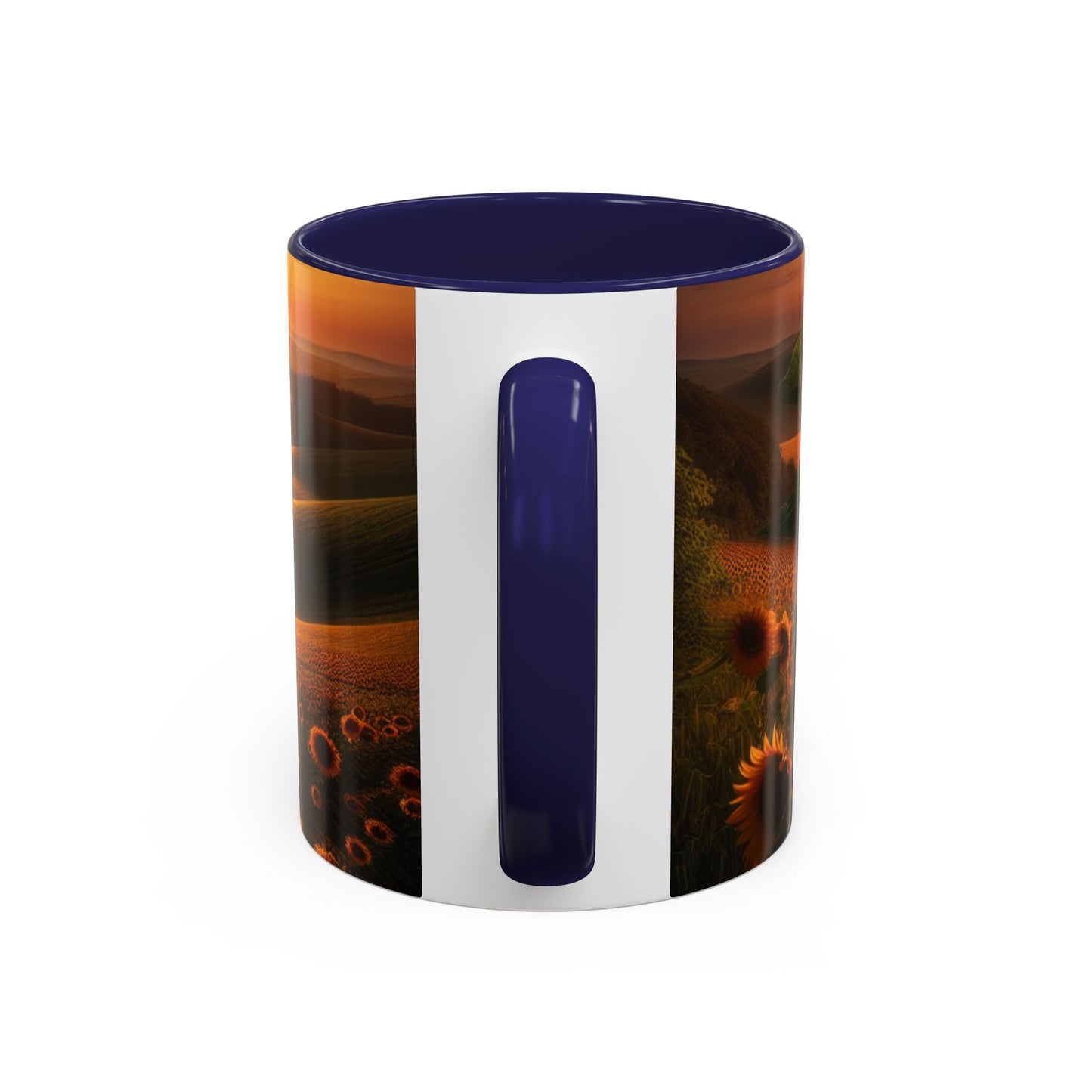 Golden Sunrise Sunflower Valleys - Mugs