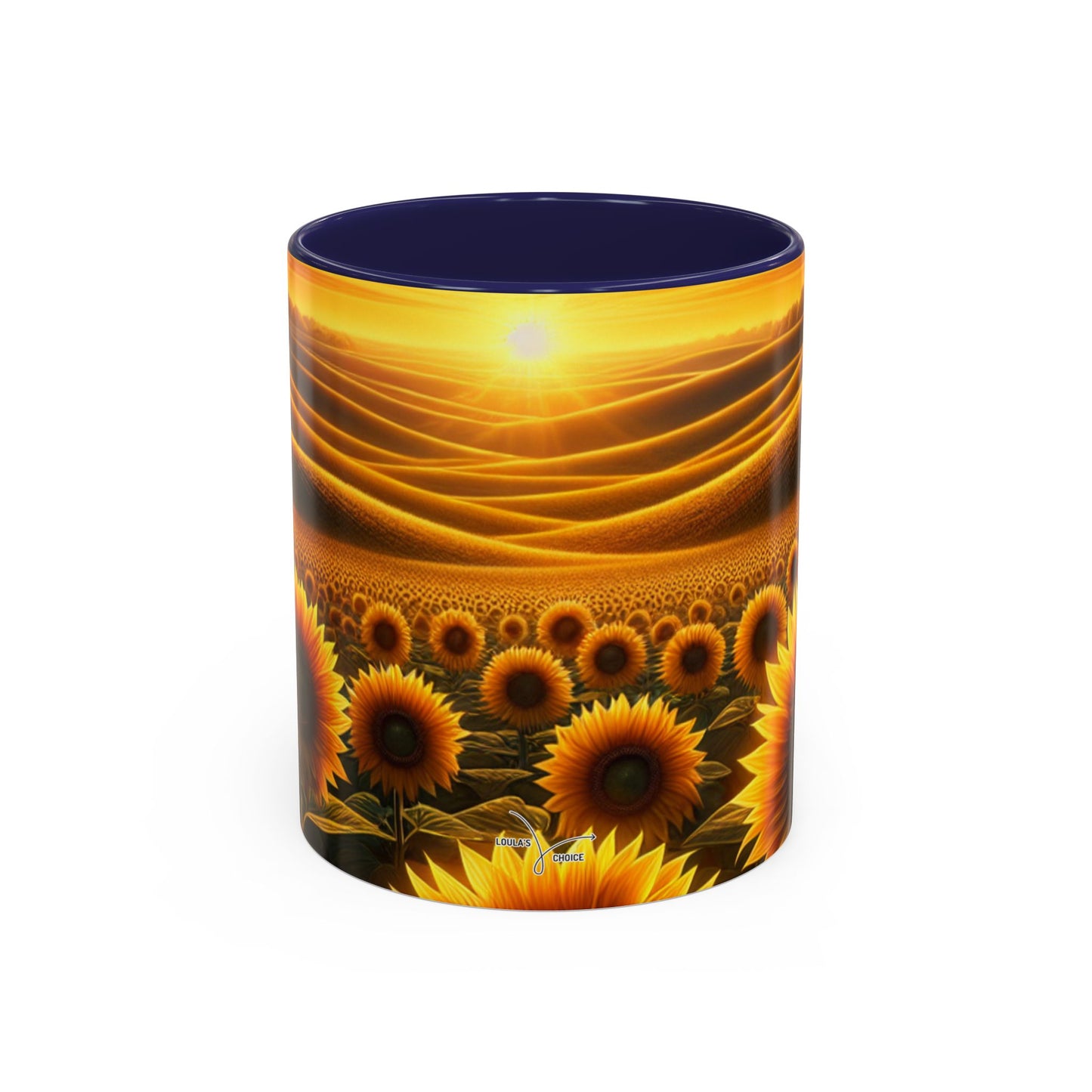 Amber Radiance Sunflower Fields - Mugs