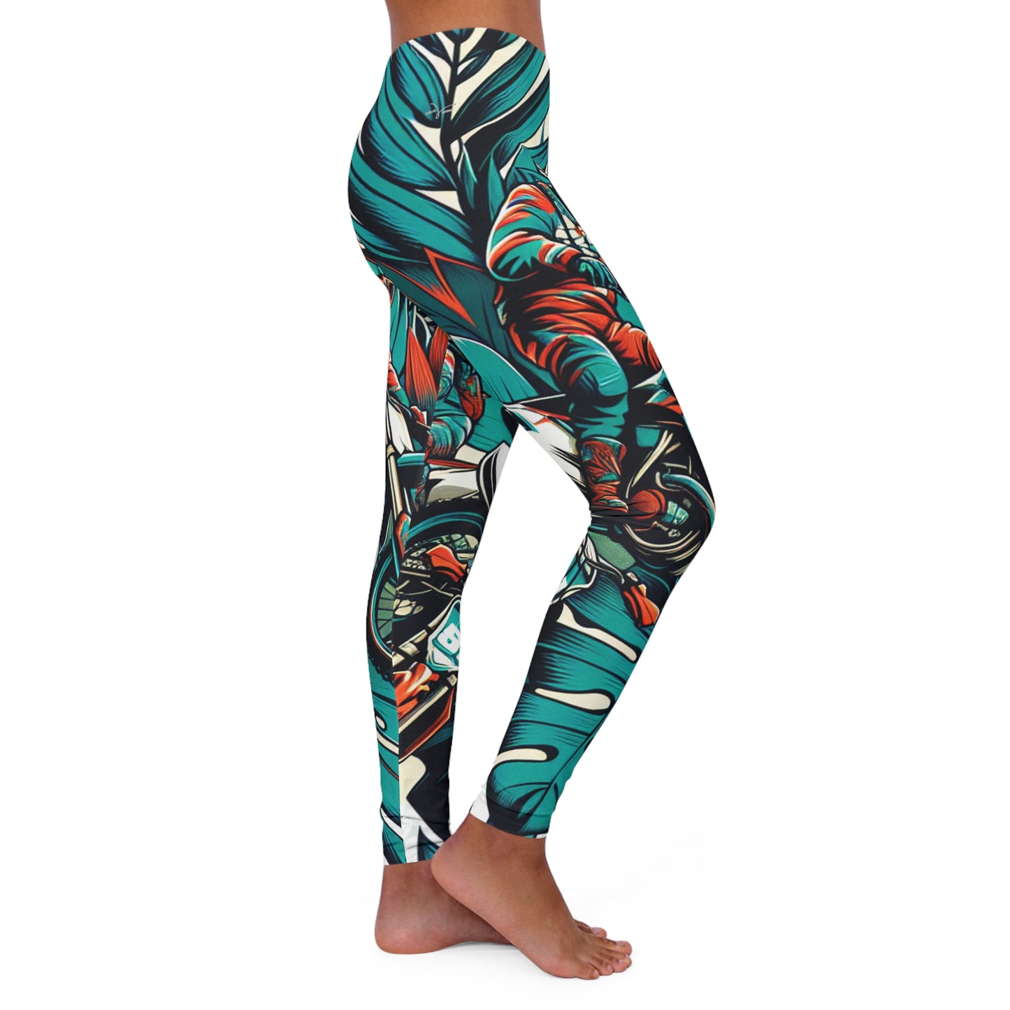 Jungle Racer Tropical Motocross Escape - Leggings