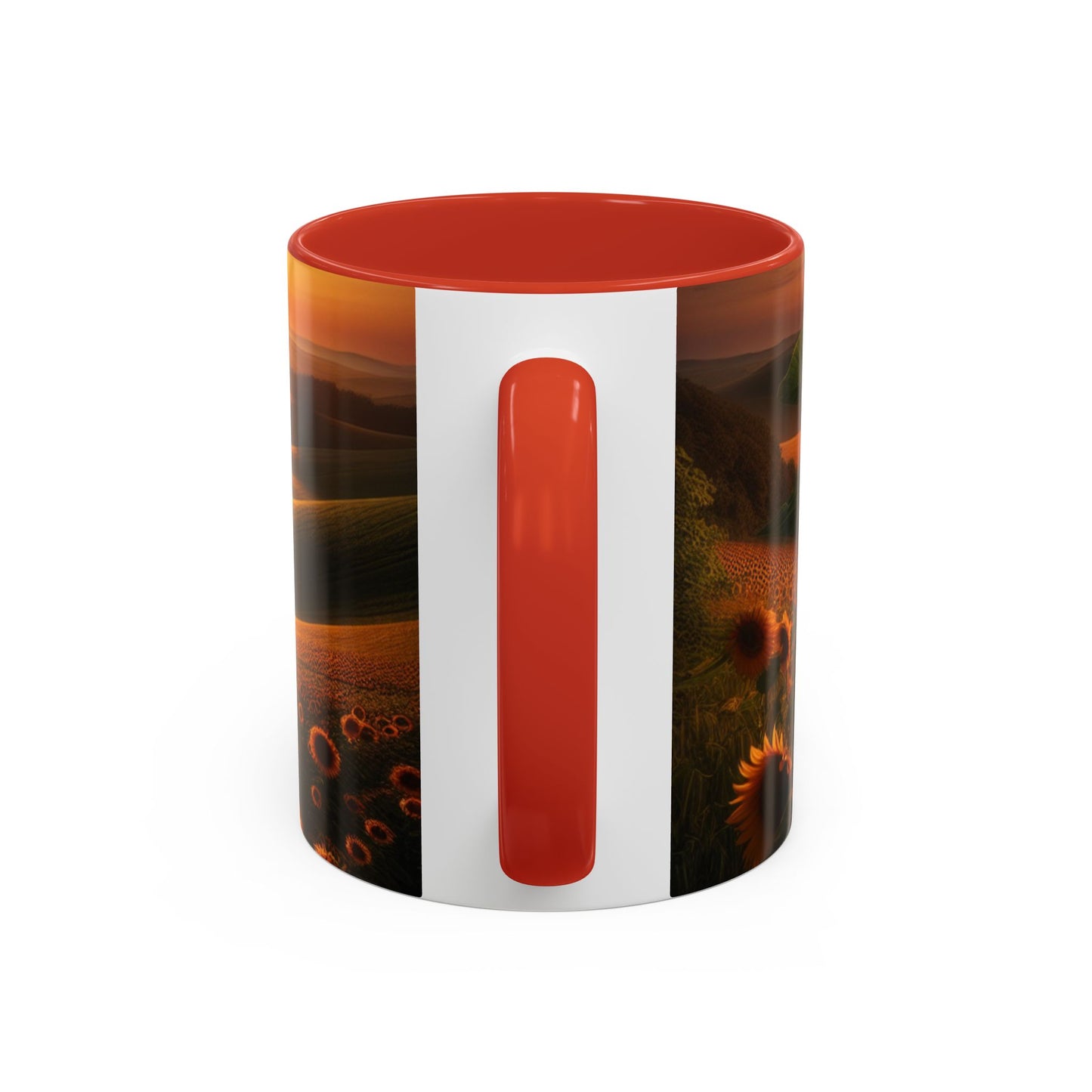 Golden Sunrise Sunflower Valleys - Mugs