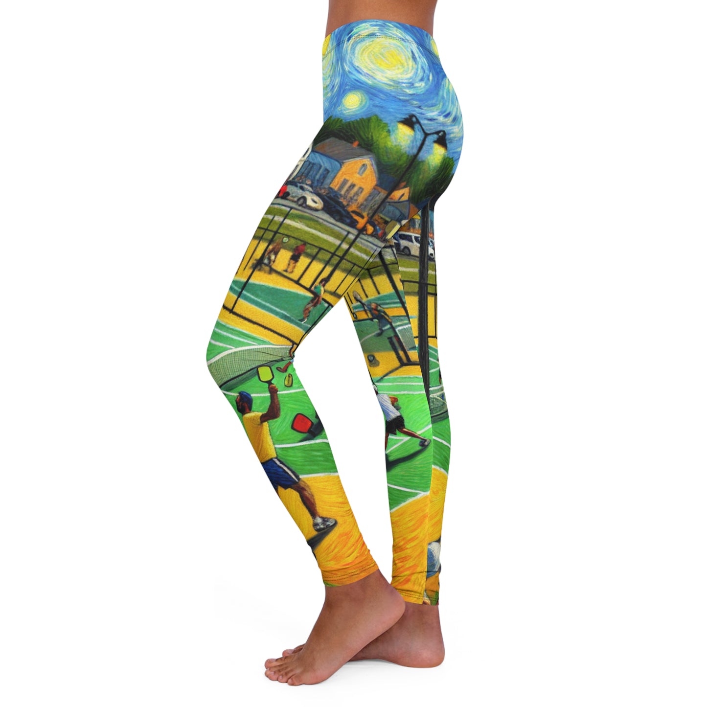 Starry Night Pickleball Match - Leggings