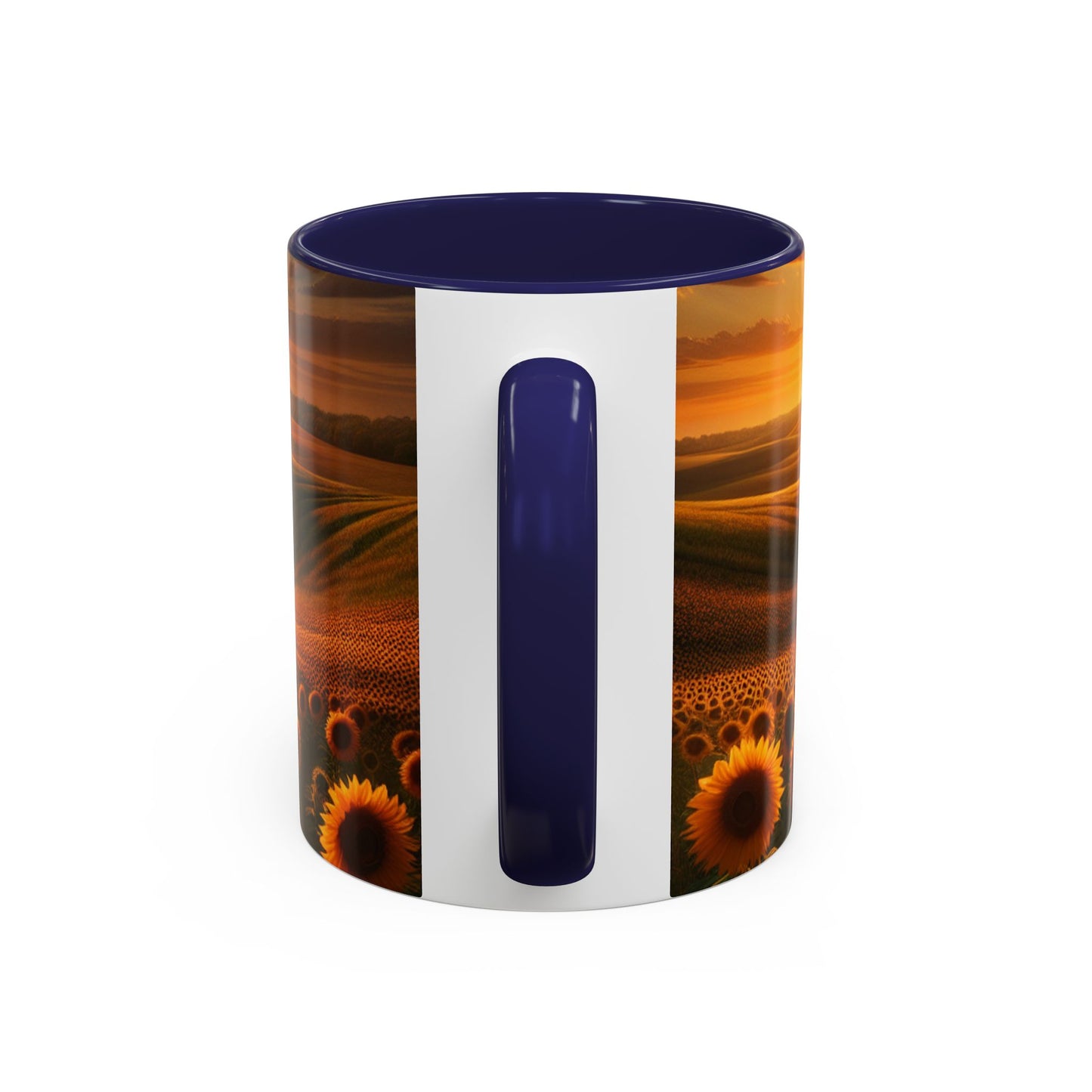 Amber Radiance Sunflower Fields - Mugs