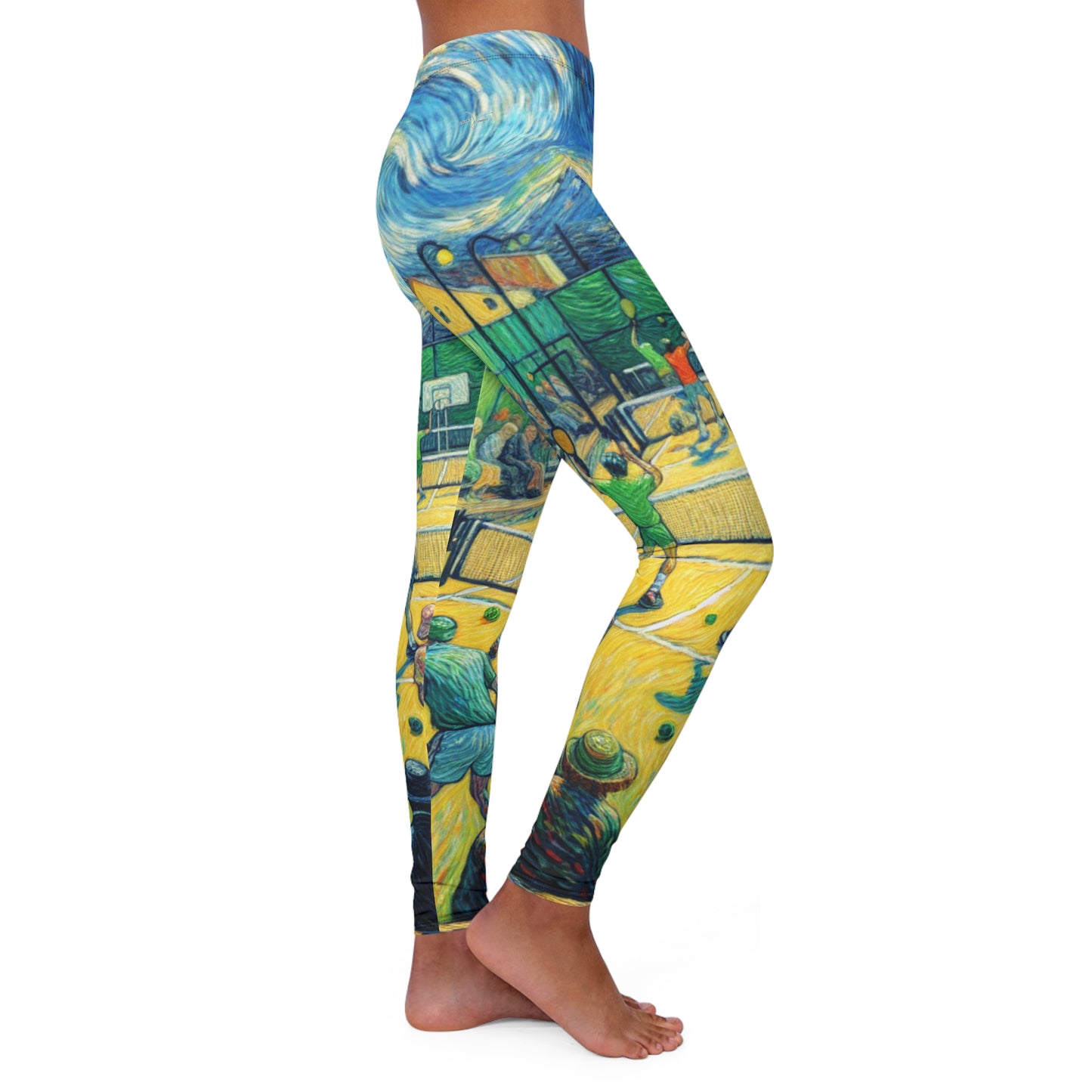 Starry Night Pickleball Match - Leggings