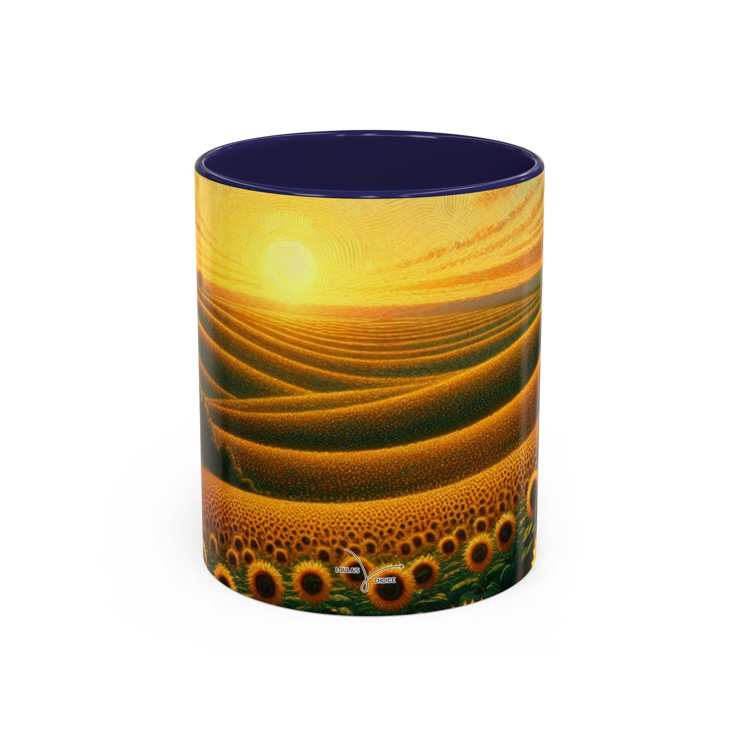 Sunset Harmony Sunflower Fields - Mugs